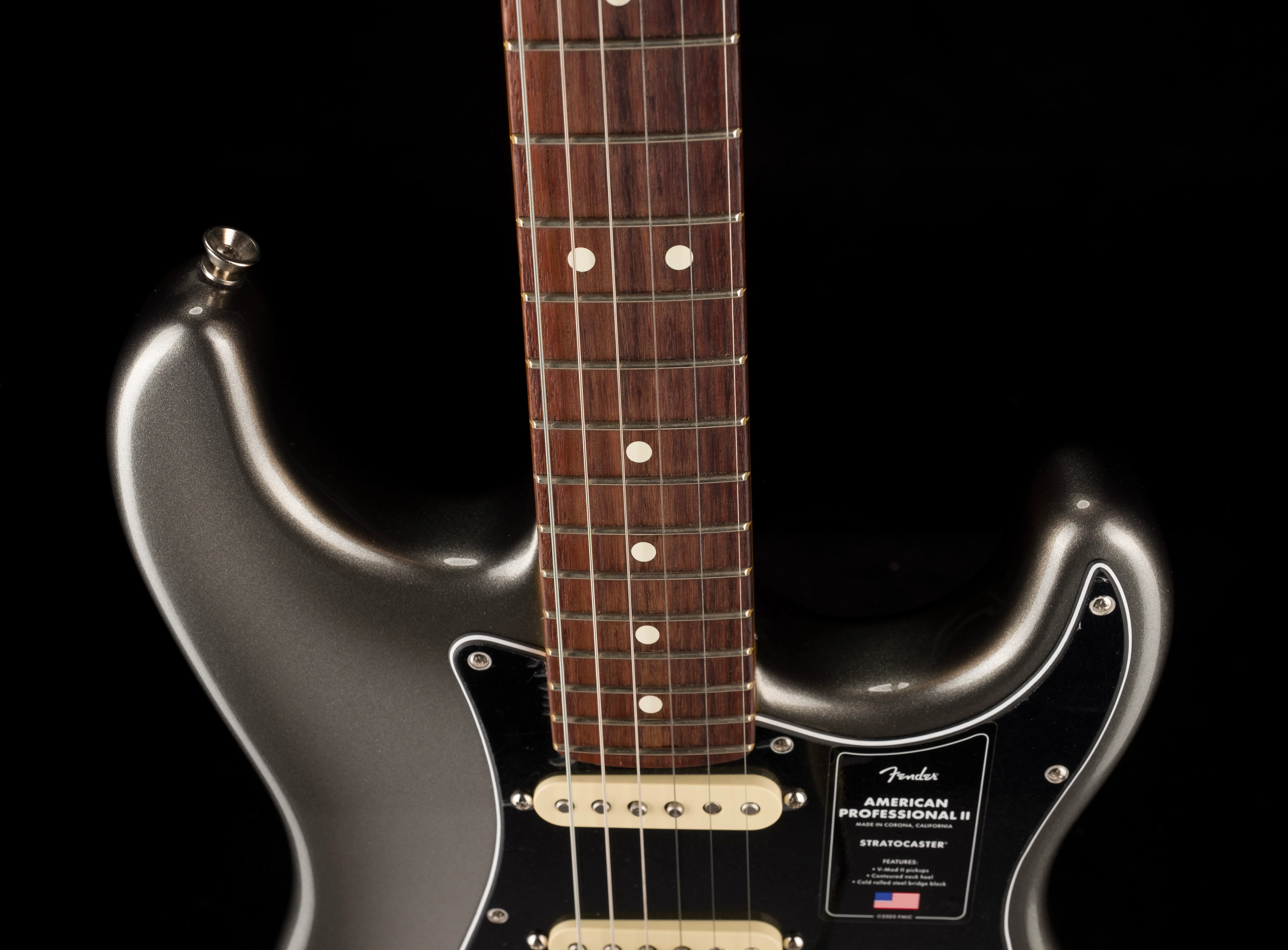 Used Fender American Professional II Stratocaster Mercury Electric Guitar With Case - Image 3