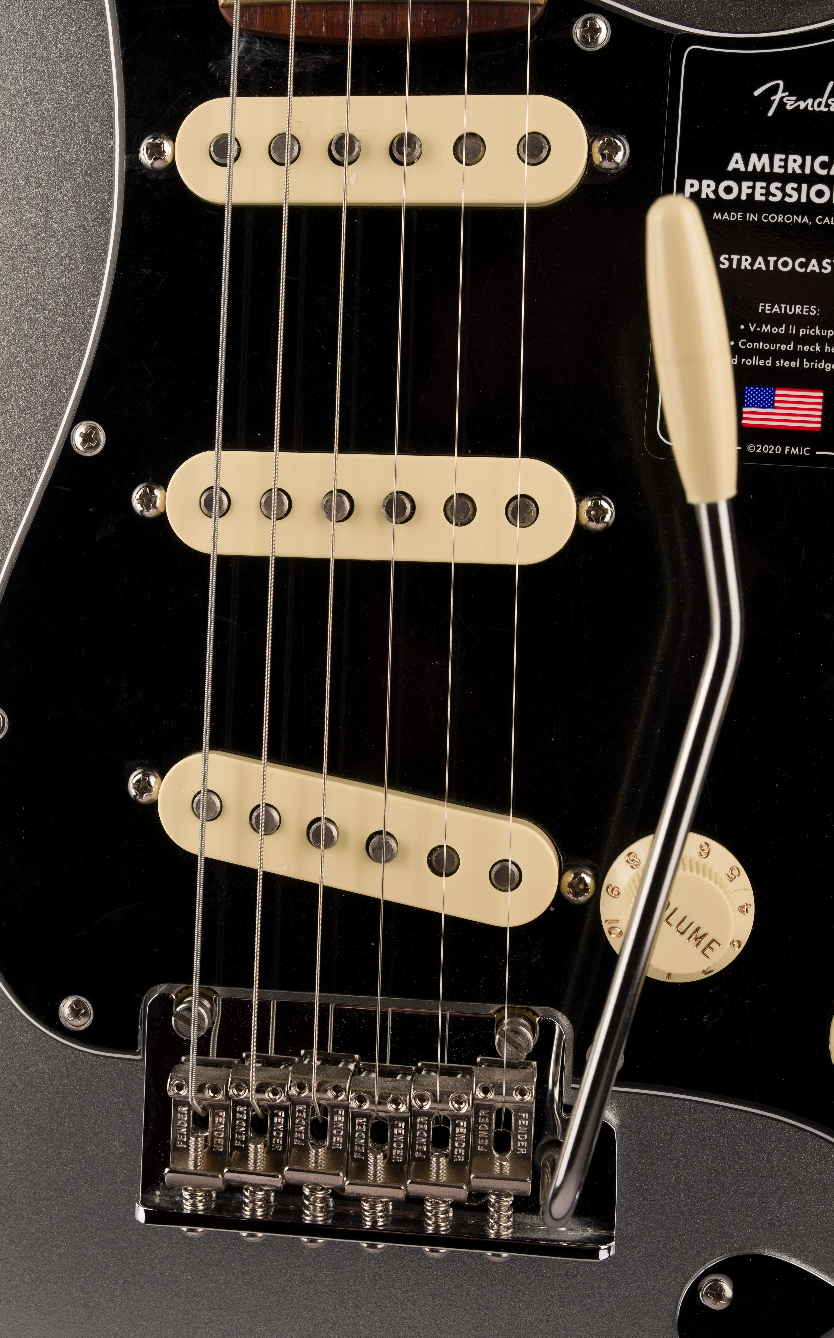 Used Fender American Professional II Stratocaster Mercury Electric Guitar With Case - Image 7