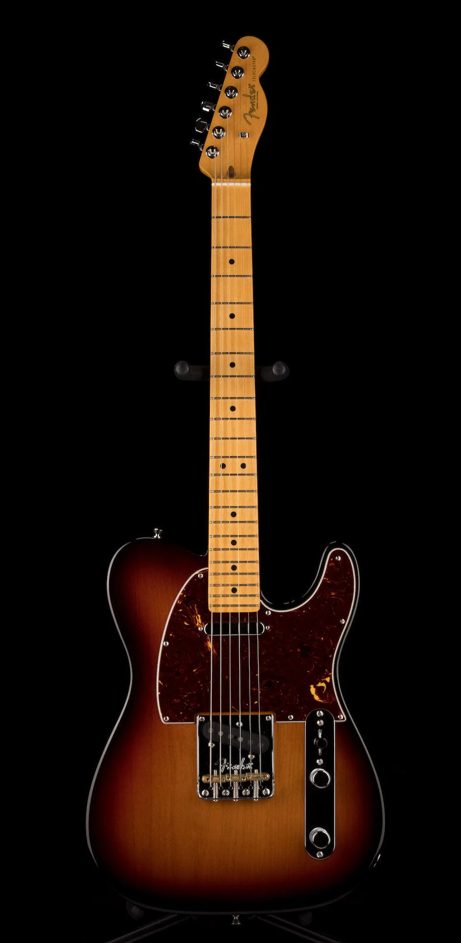 Used Fender American Professional II Telecaster 3-Tone Sunburst with OHSC - Image 2