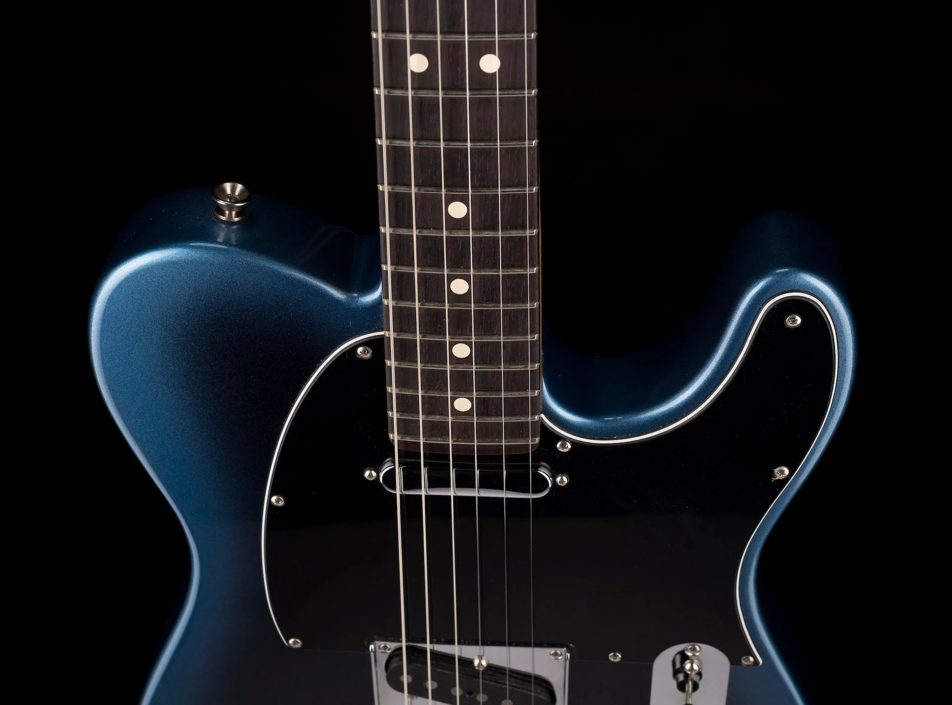 Used 2020 Fender American Professional II Telecaster Dark Night with OHSC - Image 3