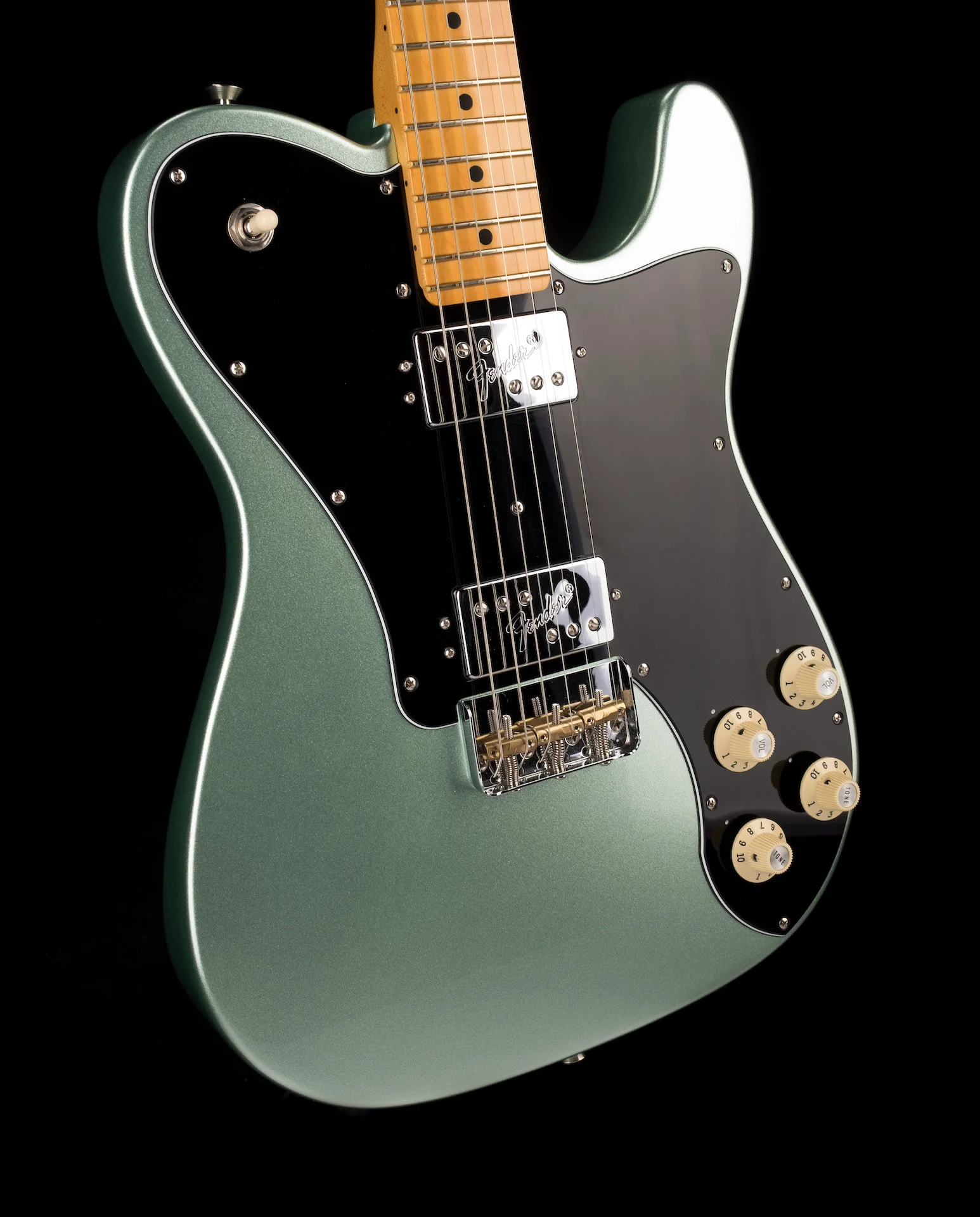 Used Fender American Professional II Telecaster Deluxe Mystic Surf Green with OHSC - Image 10