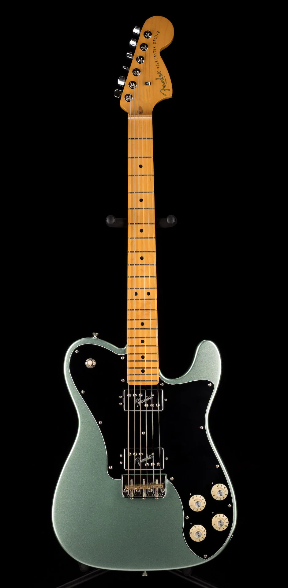 Used Fender American Professional II Telecaster Deluxe Mystic Surf Green with OHSC - Image 2