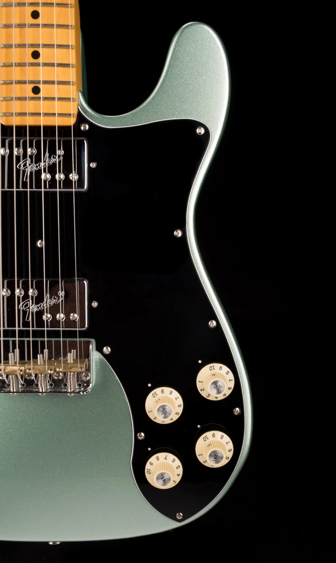 Used Fender American Professional II Telecaster Deluxe Mystic Surf Green with OHSC - Image 9