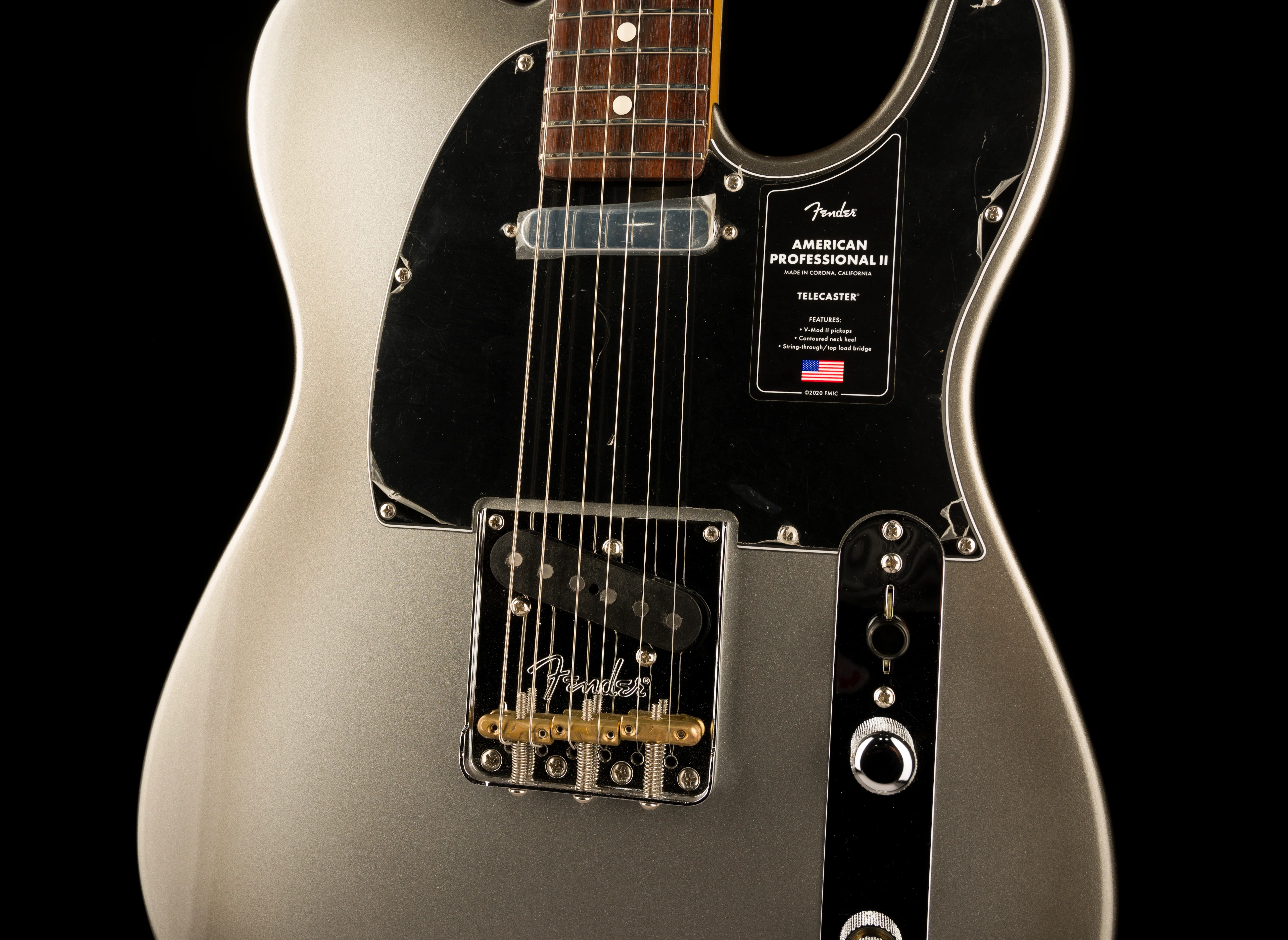 Used Fender American Professional II Telecaster Rosewood Board Mercury With Case - Image 5