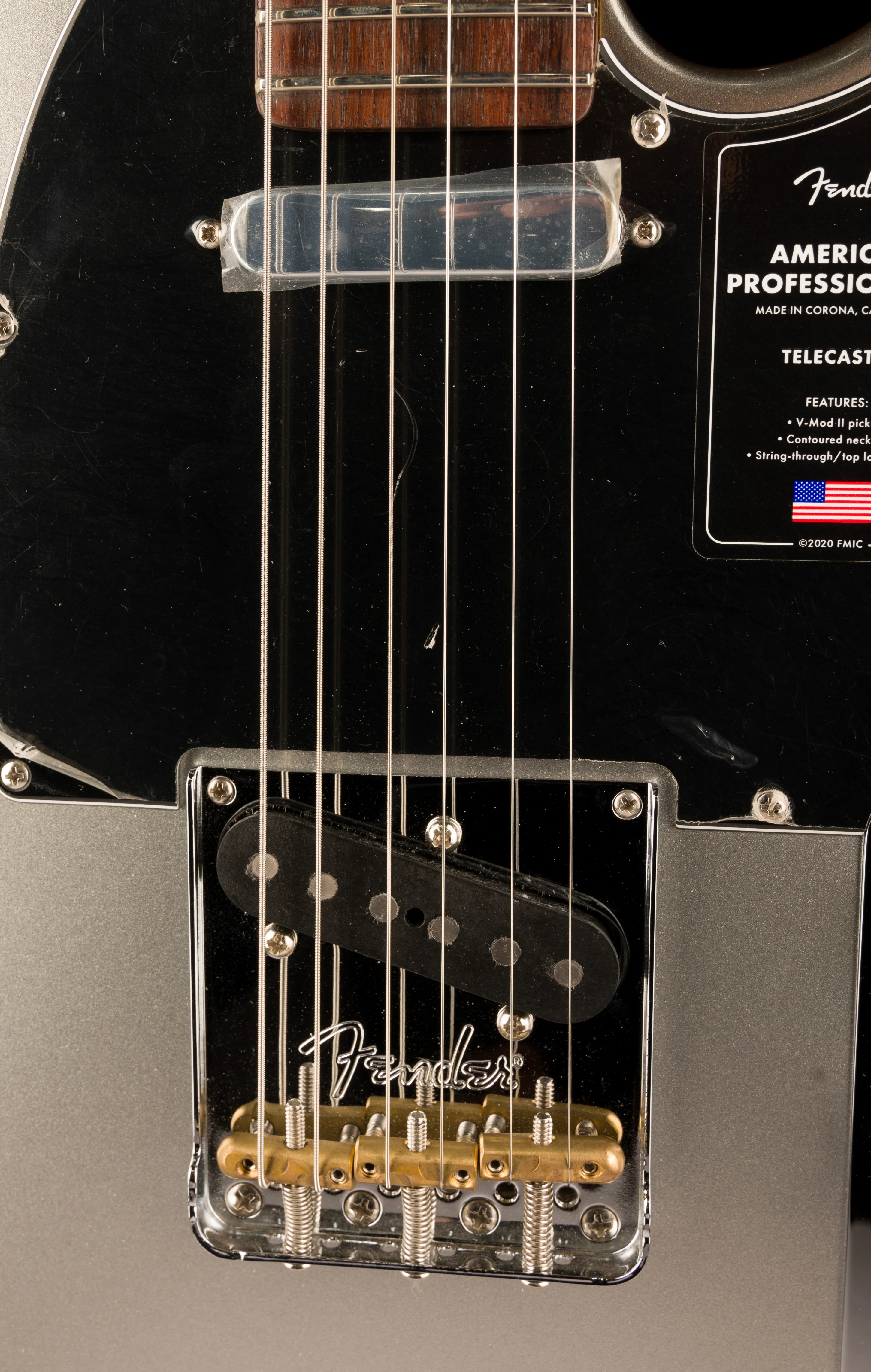 Used Fender American Professional II Telecaster Rosewood Board Mercury With Case - Image 6