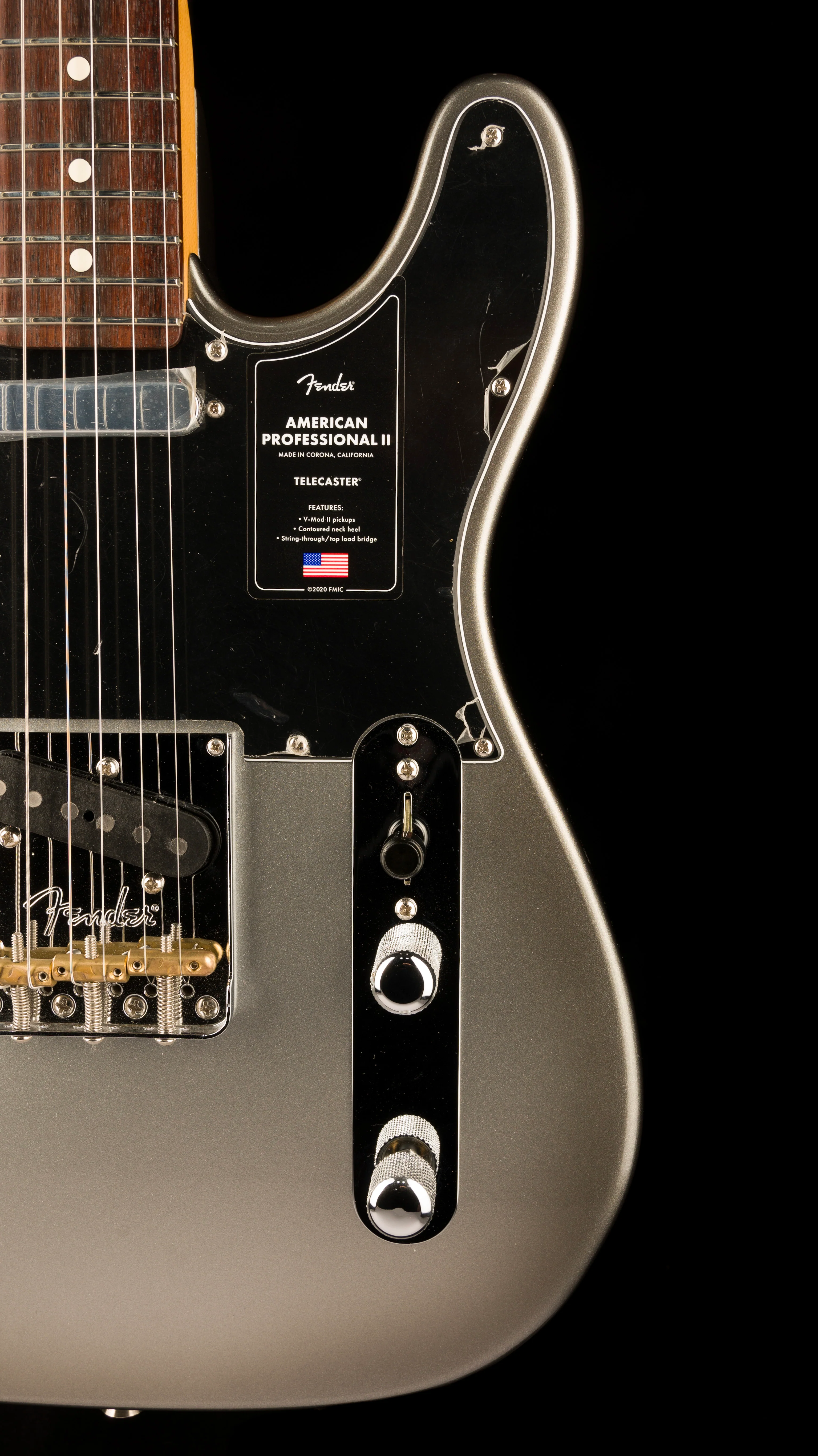 Used Fender American Professional II Telecaster Rosewood Board Mercury With Case - Image 8