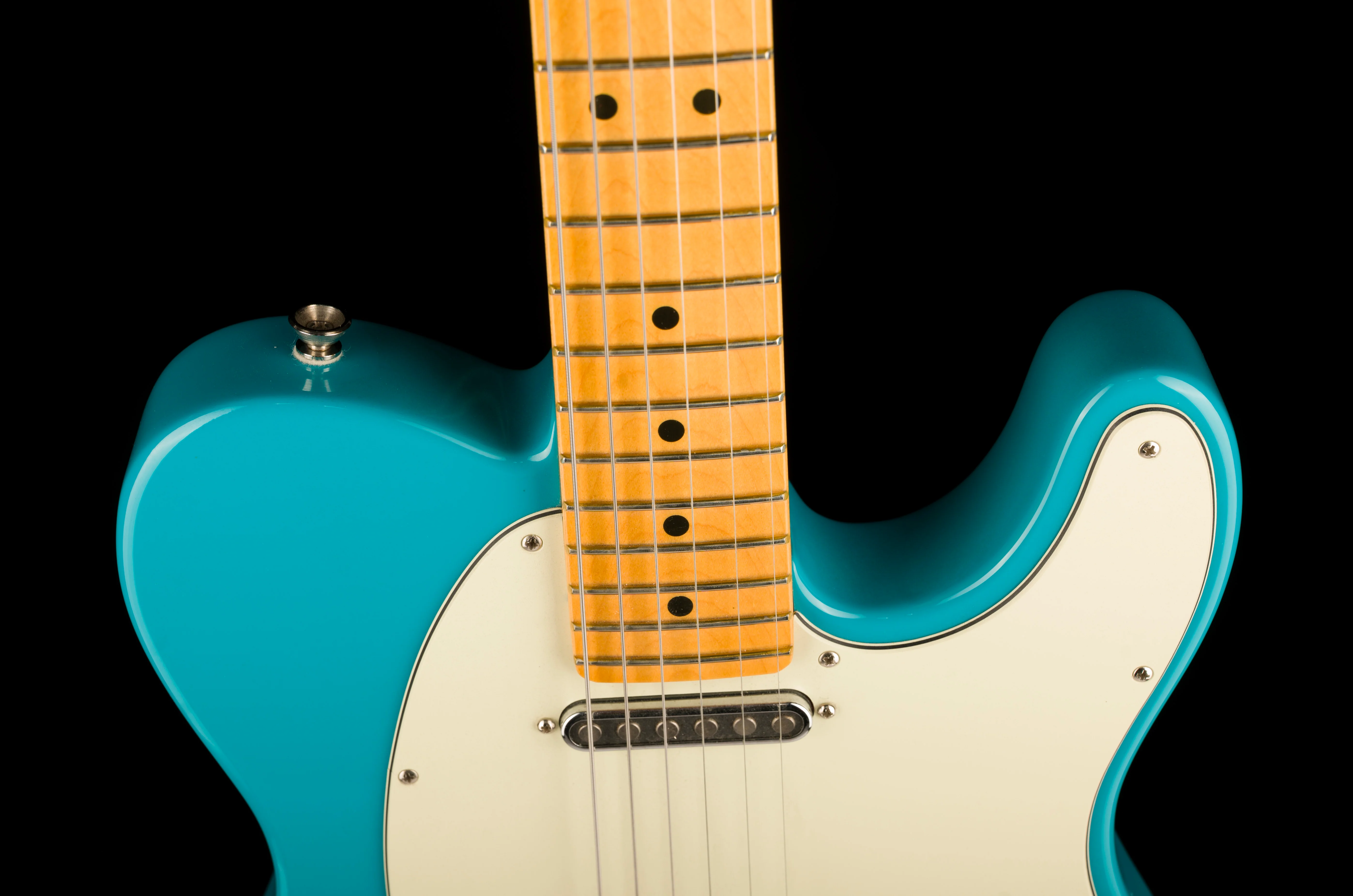 Used Fender American Professional II Telecaster with TV Jones Pickups Miami Blue with OHSC - Image 3