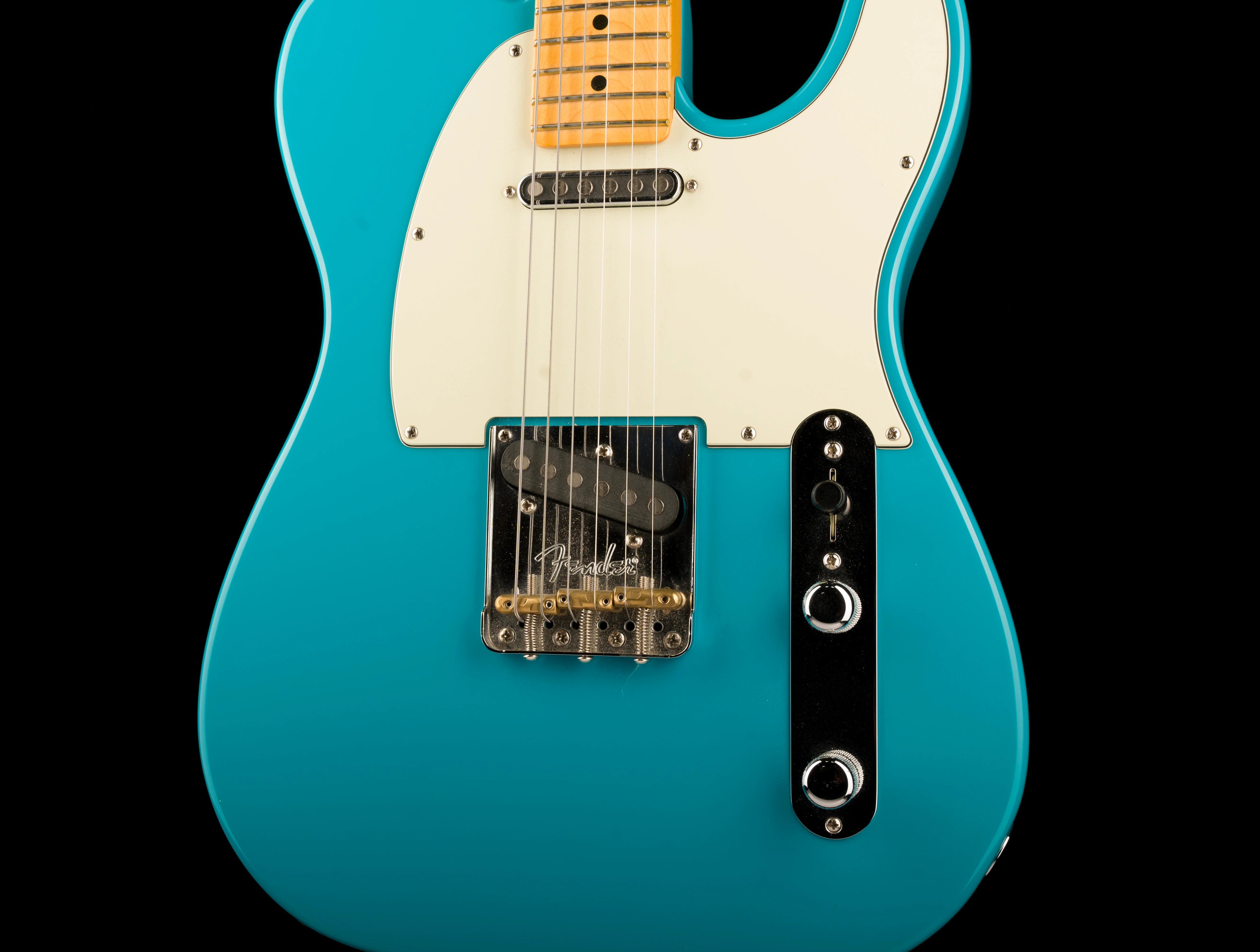 Used Fender American Professional II Telecaster with TV Jones Pickups Miami Blue with OHSC - Image 6
