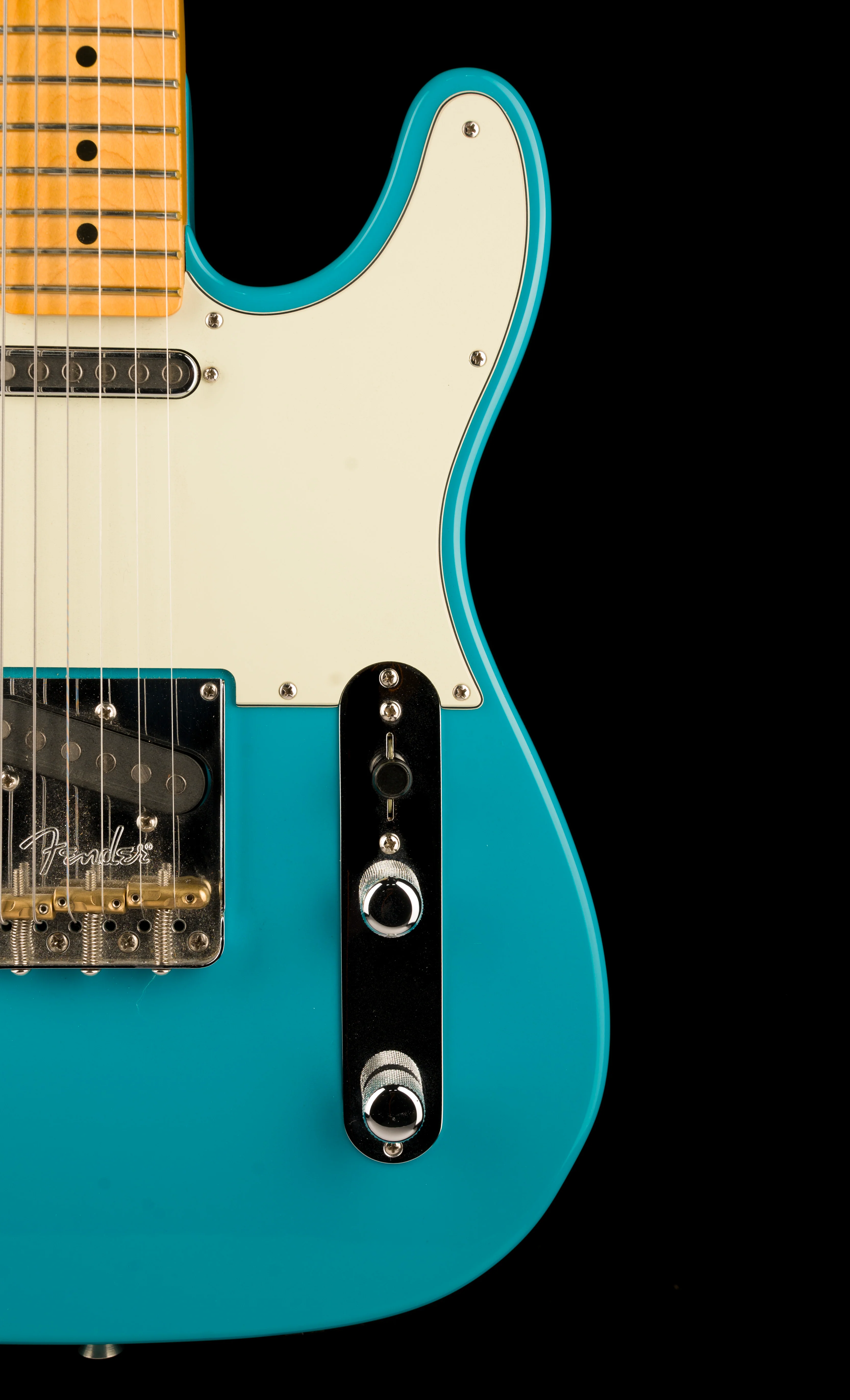 Used Fender American Professional II Telecaster with TV Jones Pickups Miami Blue with OHSC - Image 9
