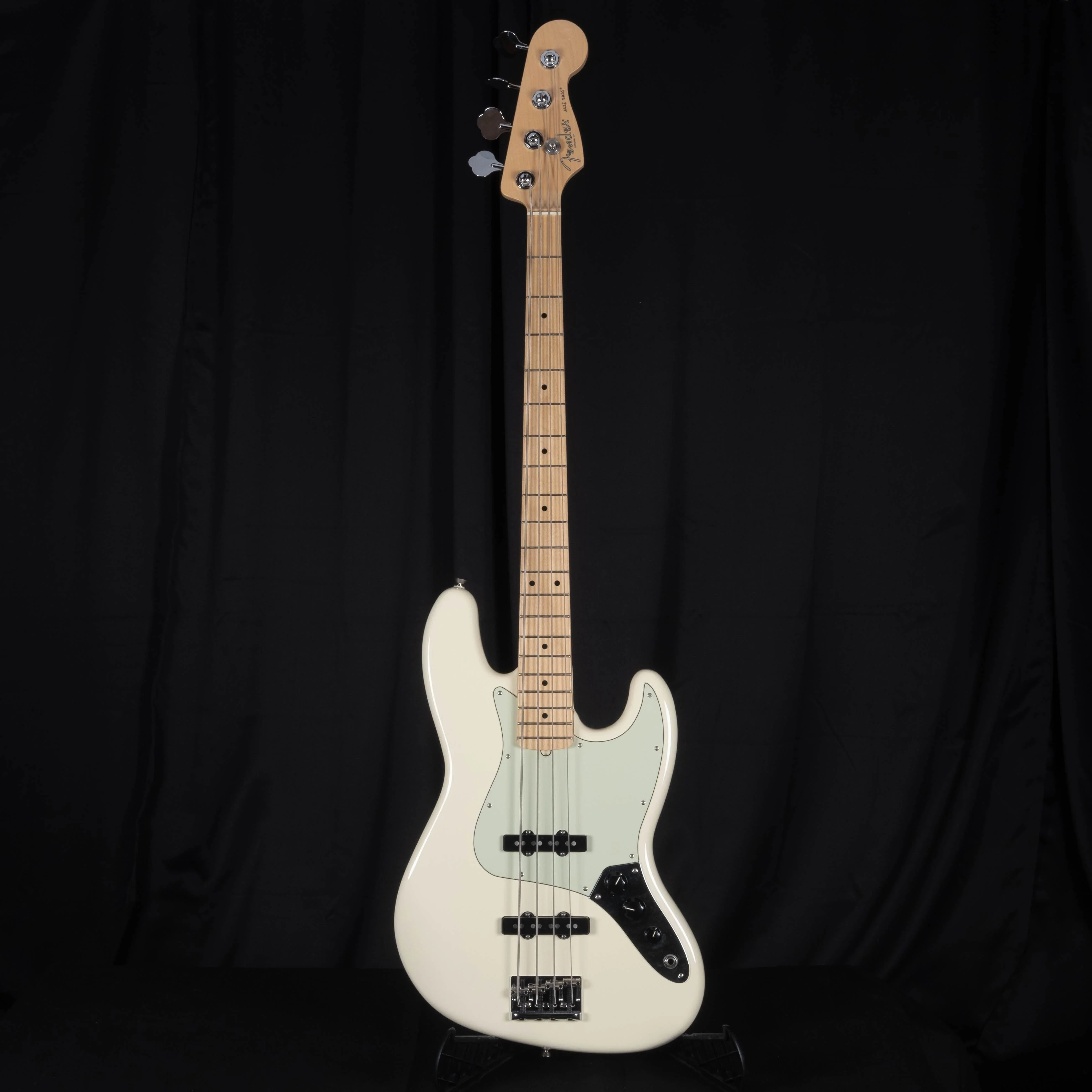 Used Fender American Professional Jazz Bass Olympic White With OHSC - Image 2