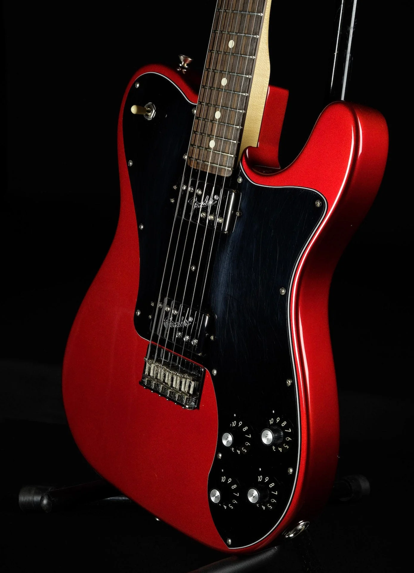 Used Fender American Professional Tele Deluxe Candy Apple Red with Case - Image 3