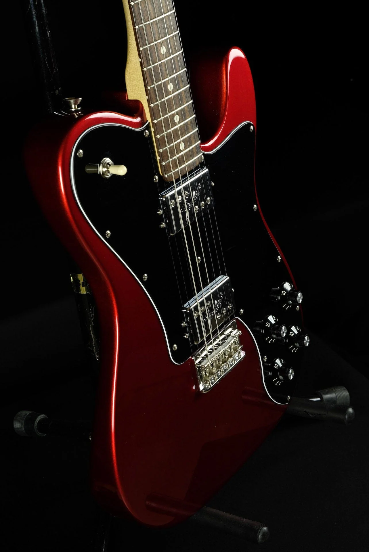 Used Fender American Professional Tele Deluxe Candy Apple Red with Case - Image 5