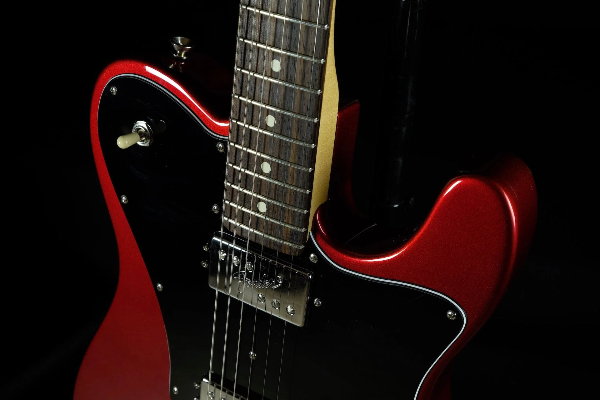 Used Fender American Professional Tele Deluxe Candy Apple Red with Case - Image 9