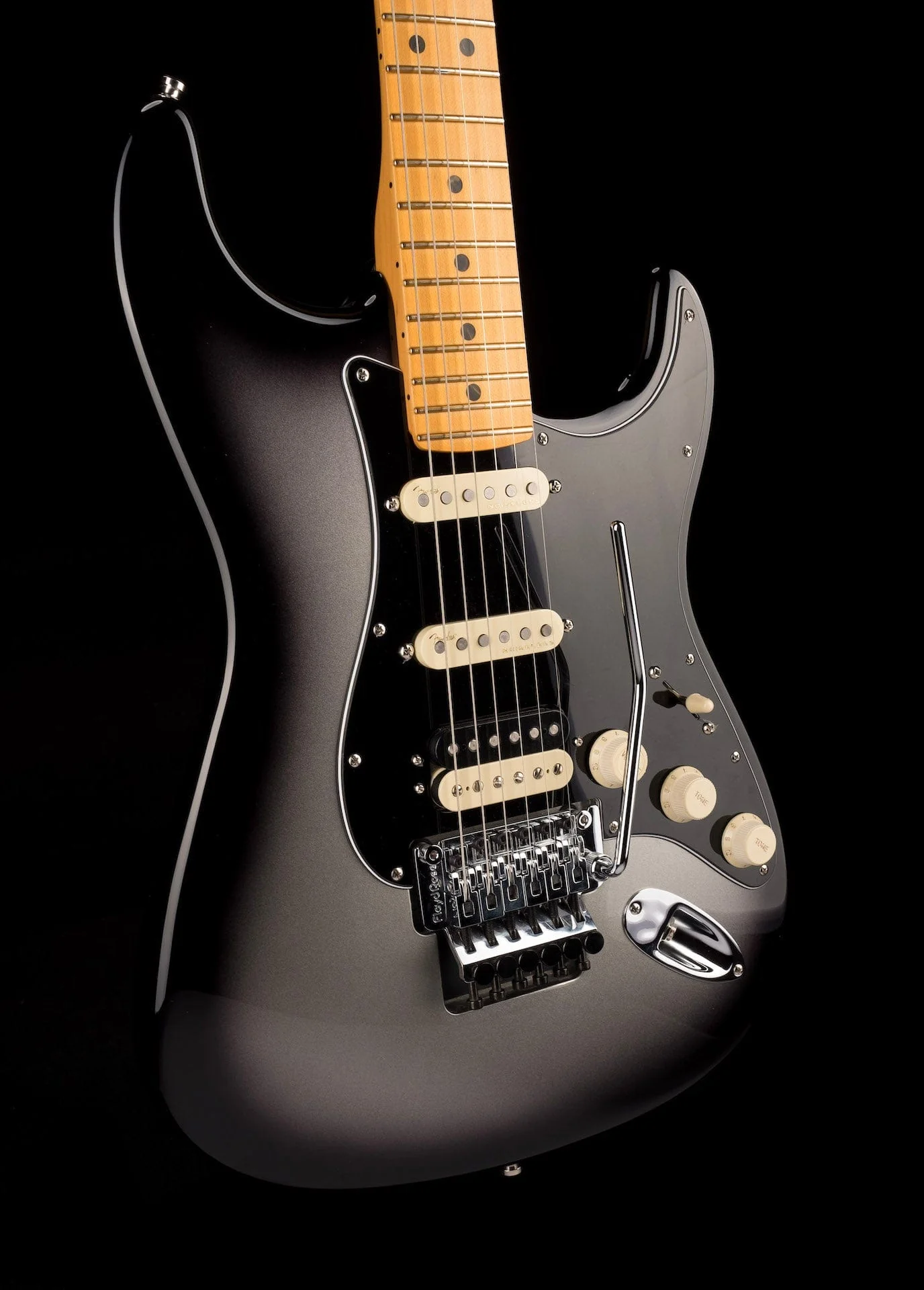 Used 2022 Fender American Ultra Luxe Stratocaster Floyd Rose HSS Silverburst with OHSC - Image 10