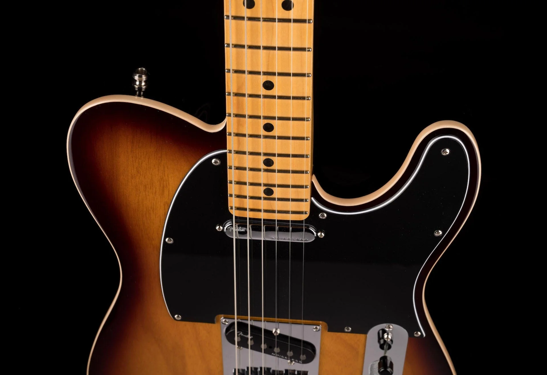 Used 2020 Fender American Ultra Luxe Telecaster 2-Tone Sunburst with OHSC - Image 3