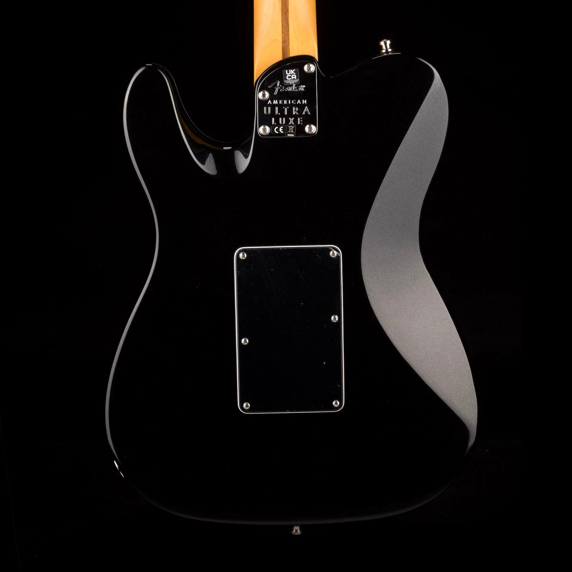 Used 2022 Fender American Ultra Luxe Telecaster Floyd Rose HH Mystic Black with OHSC - Image 12