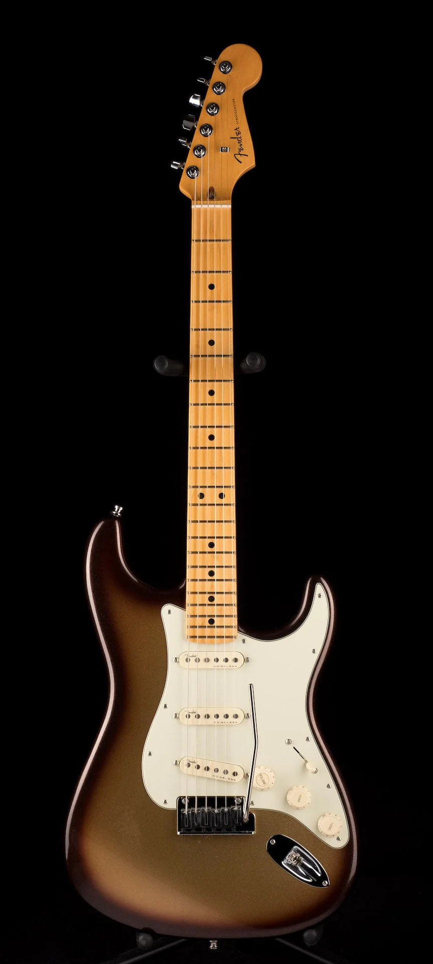 Used Fender American Ultra Stratocaster Mocha Burst with OHSC - Image 2