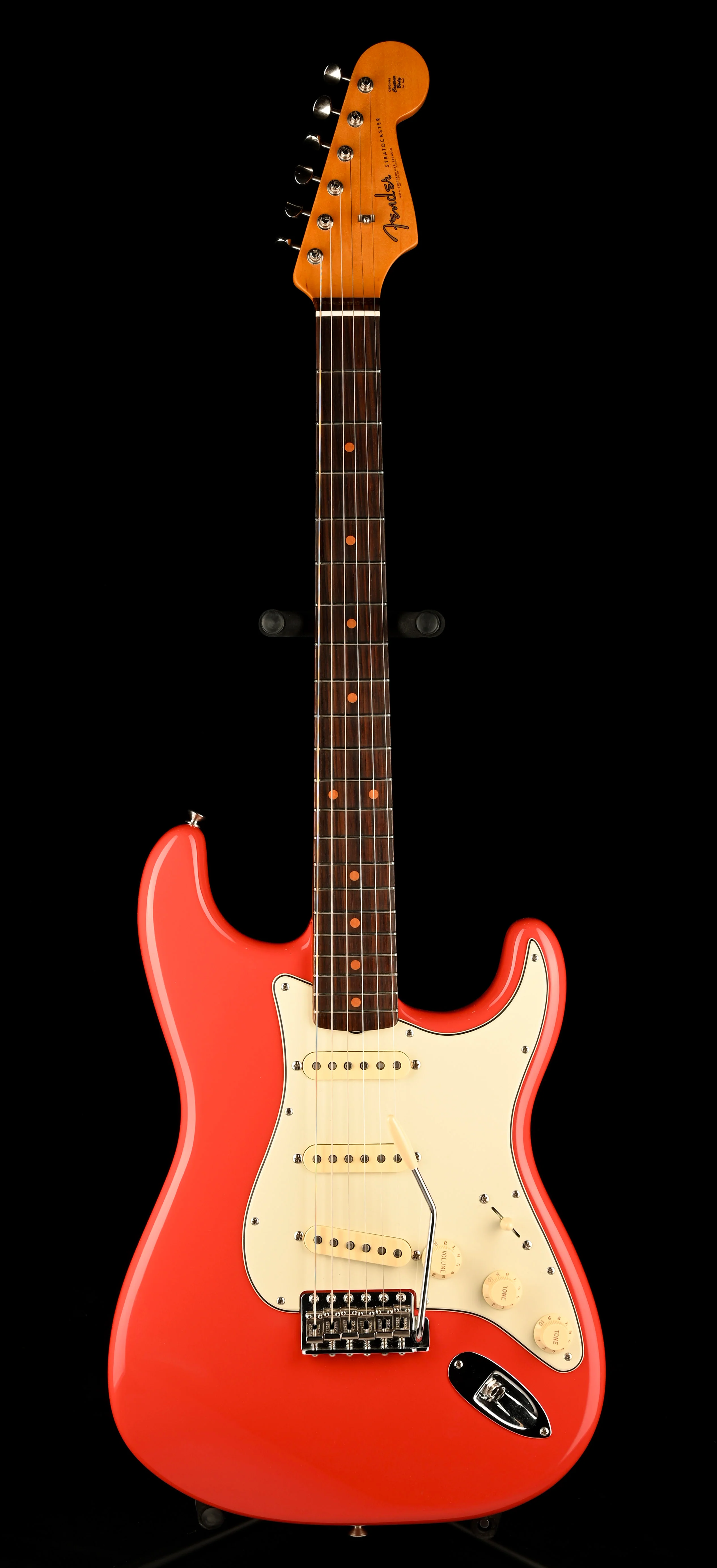 Pre Owned Fender American Vintage II 1961 Stratocaster Fiesta Red with OHSC - Image 2
