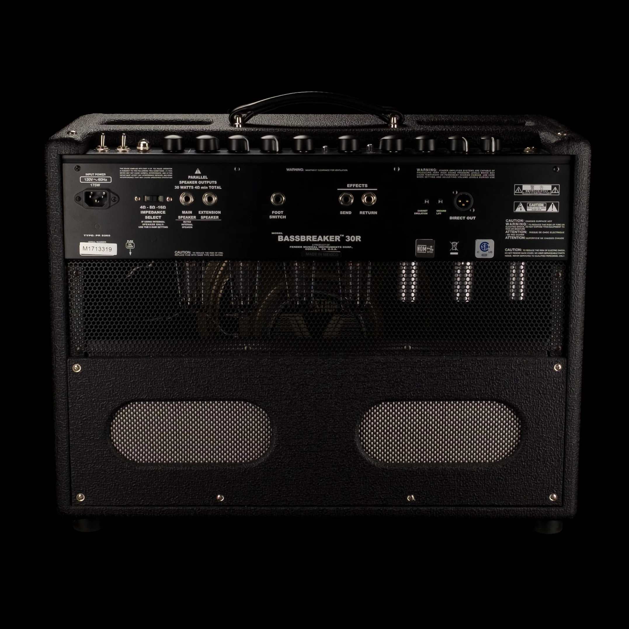 Used Fender Bassbreaker 30R Guitar Amplifier Combo with Footswitch - Image 9