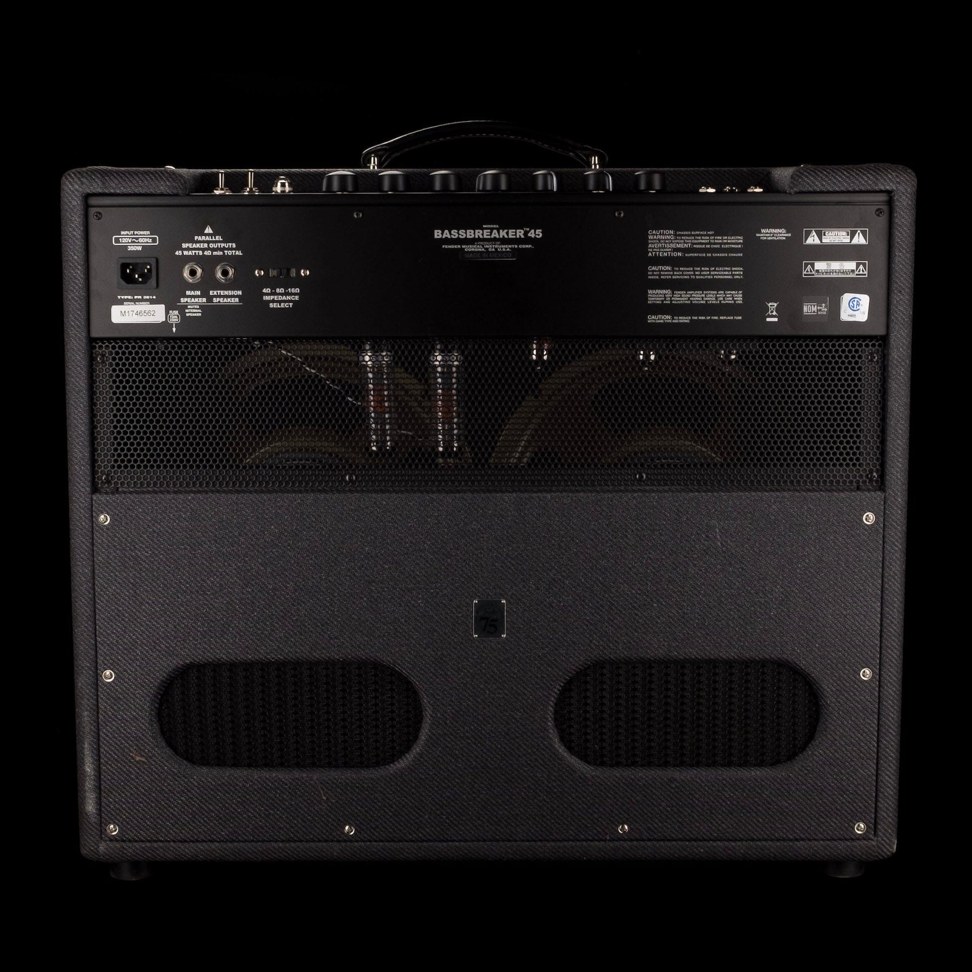 Used Fender Bassbreaker 45 Gray Tweed Guitar Amp Combo - Image 9