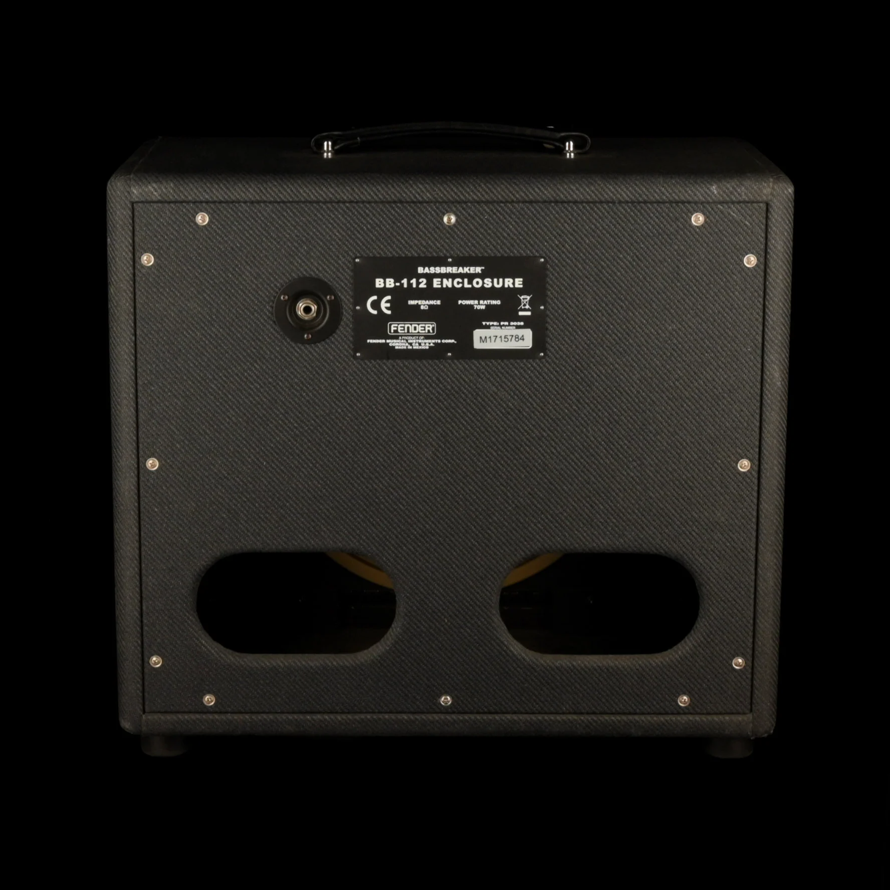 Used Fender Bassbreaker BB-112 1x12 Guitar Amplifier Cabinet - Image 4