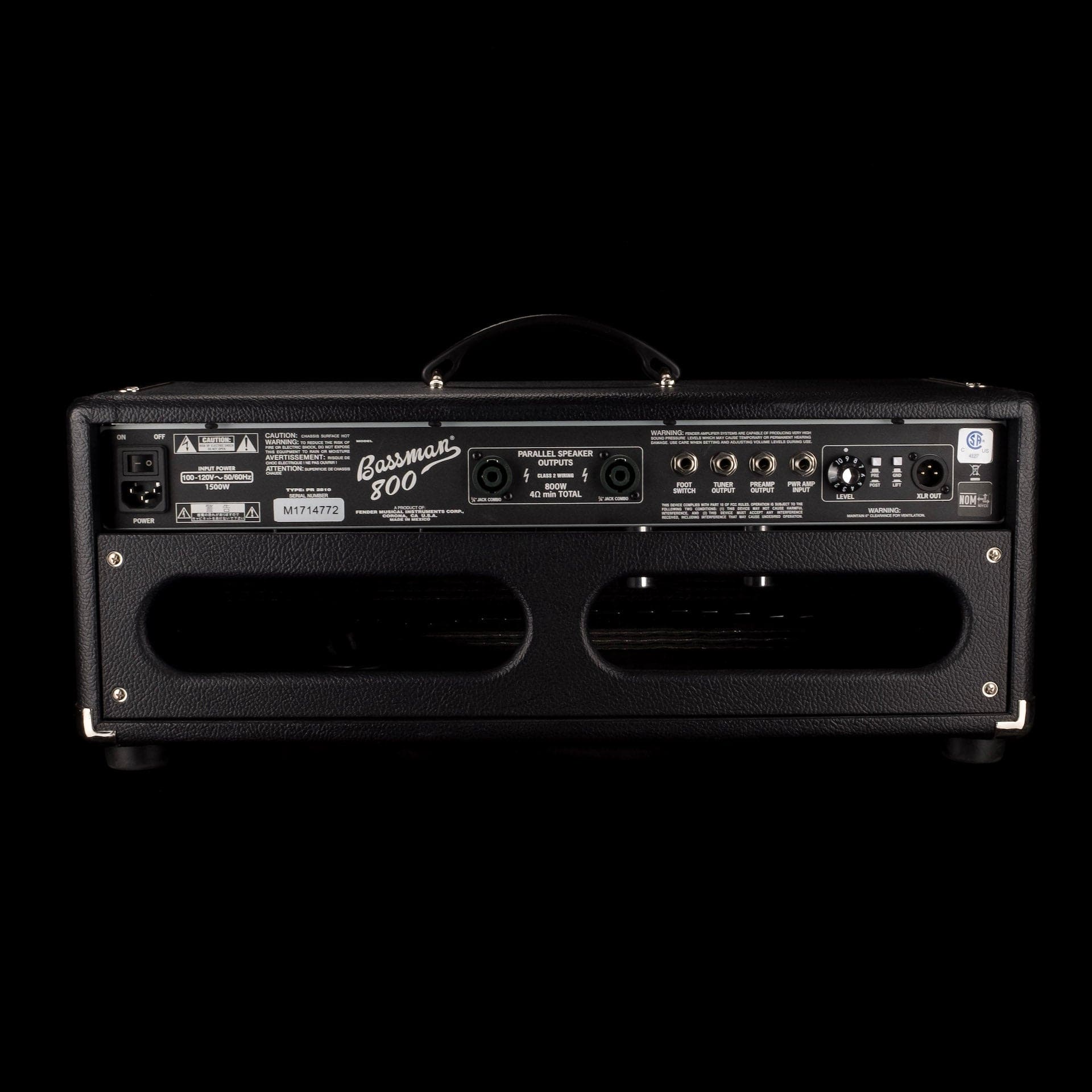 Used Fender Bassman 800 Bass Amp Head - Image 9