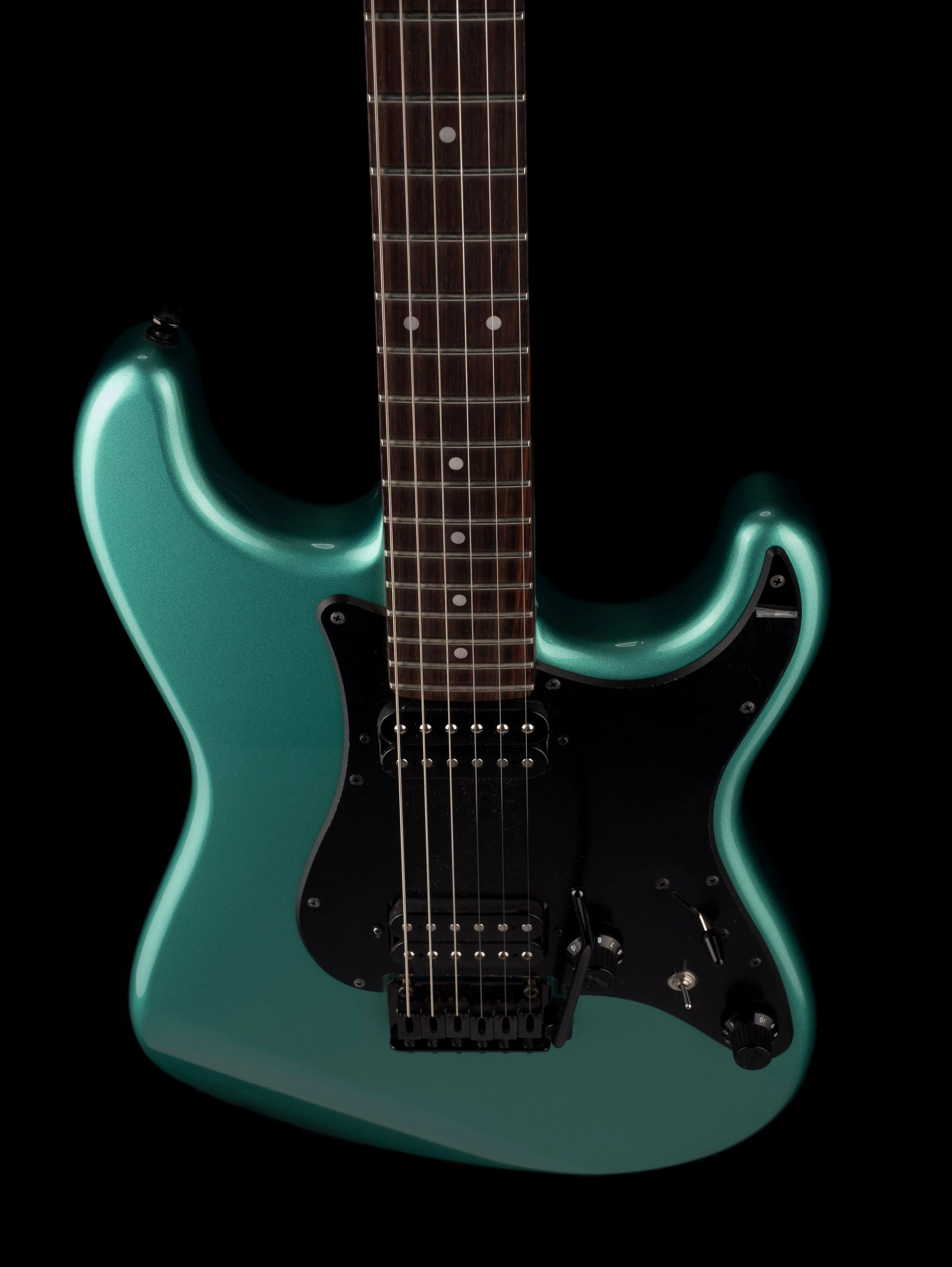 Used Fender Boxer Series Stratocaster HH Sherwood Green Metallic Electric Guitar With Gig Bag - Image 4