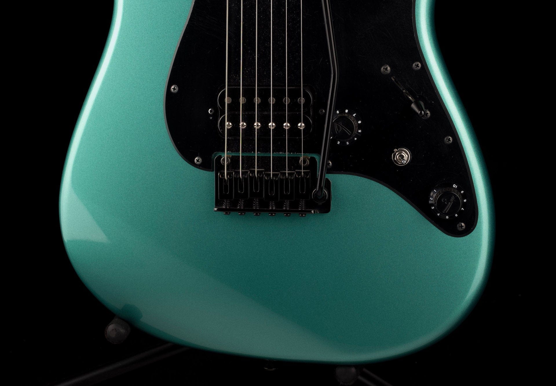 Used Fender Boxer Series Stratocaster HH Sherwood Green Metallic Electric Guitar With Gig Bag - Image 5