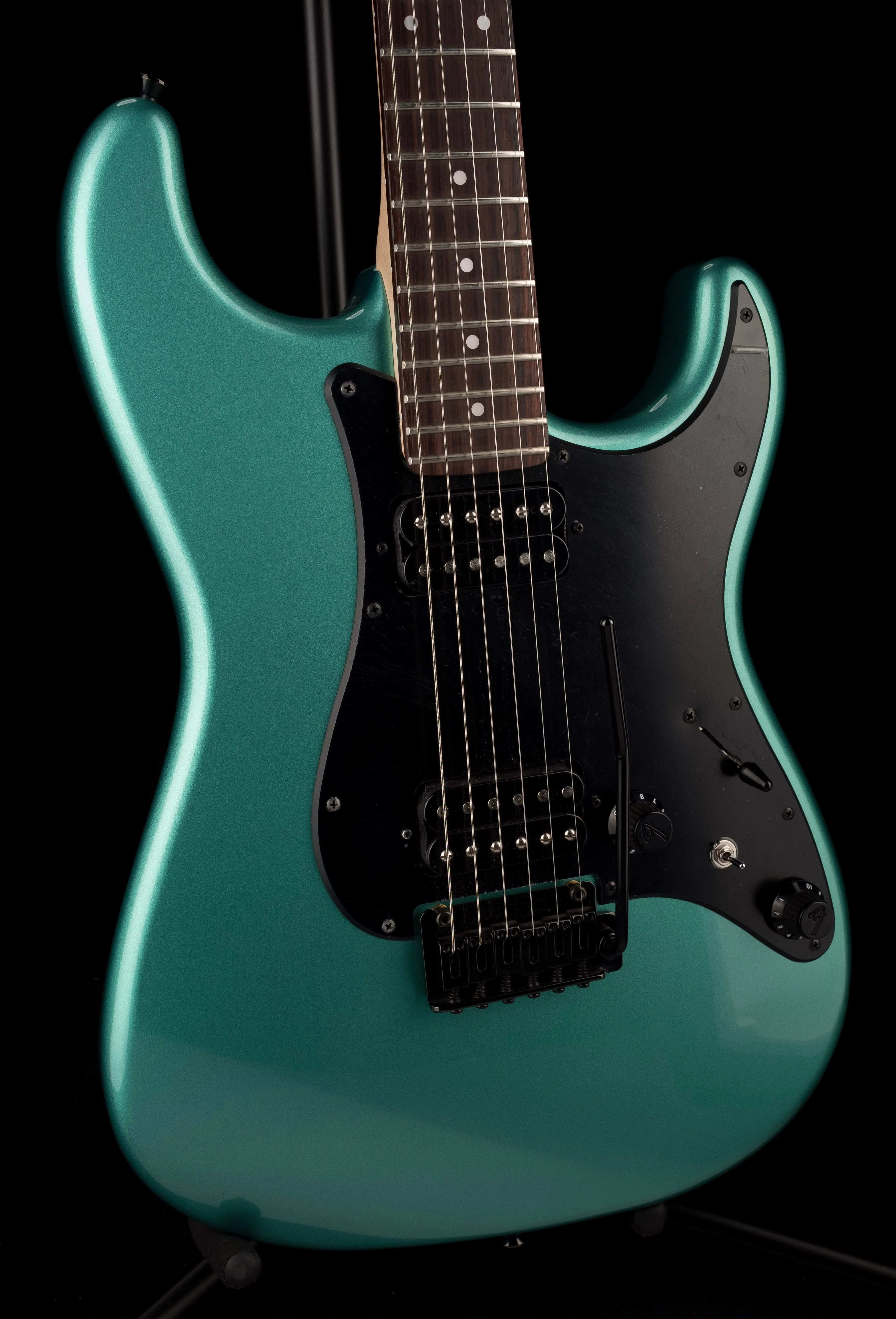 Used Fender Boxer Series Stratocaster HH Sherwood Green Metallic Electric Guitar With Gig Bag - Image 9