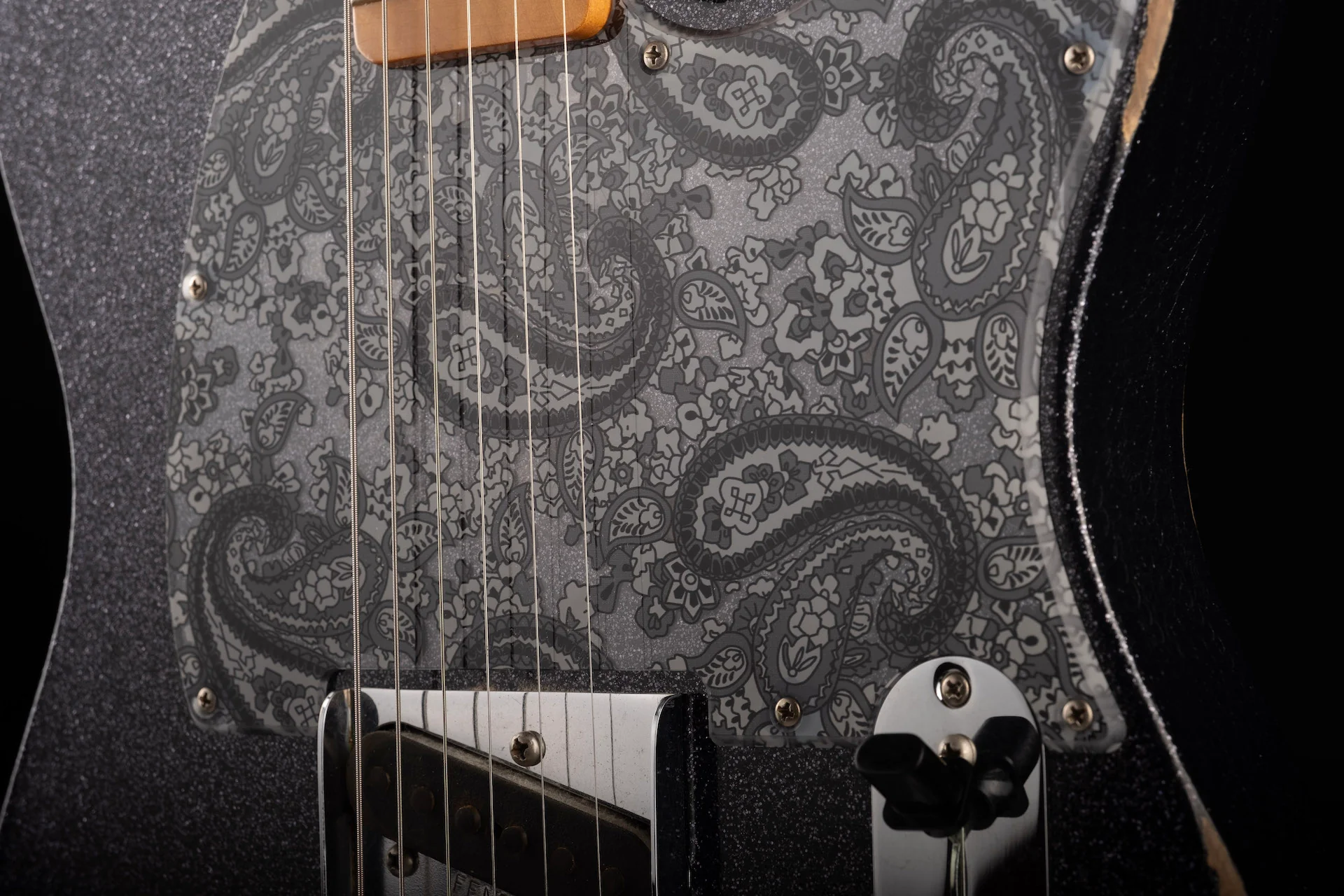 Used Fender Brad Paisley Road Worn Esquire Black Sparkle With Gig Bag - Image 5