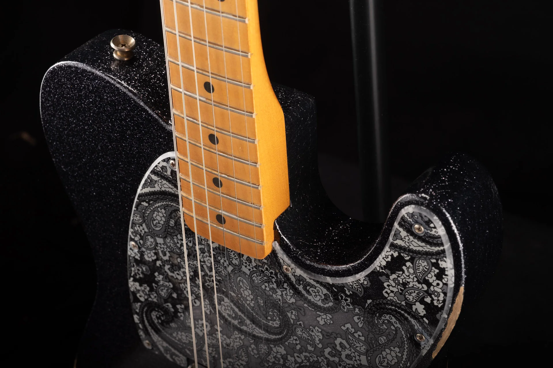 Used Fender Brad Paisley Road Worn Esquire Black Sparkle With Gig Bag - Image 9