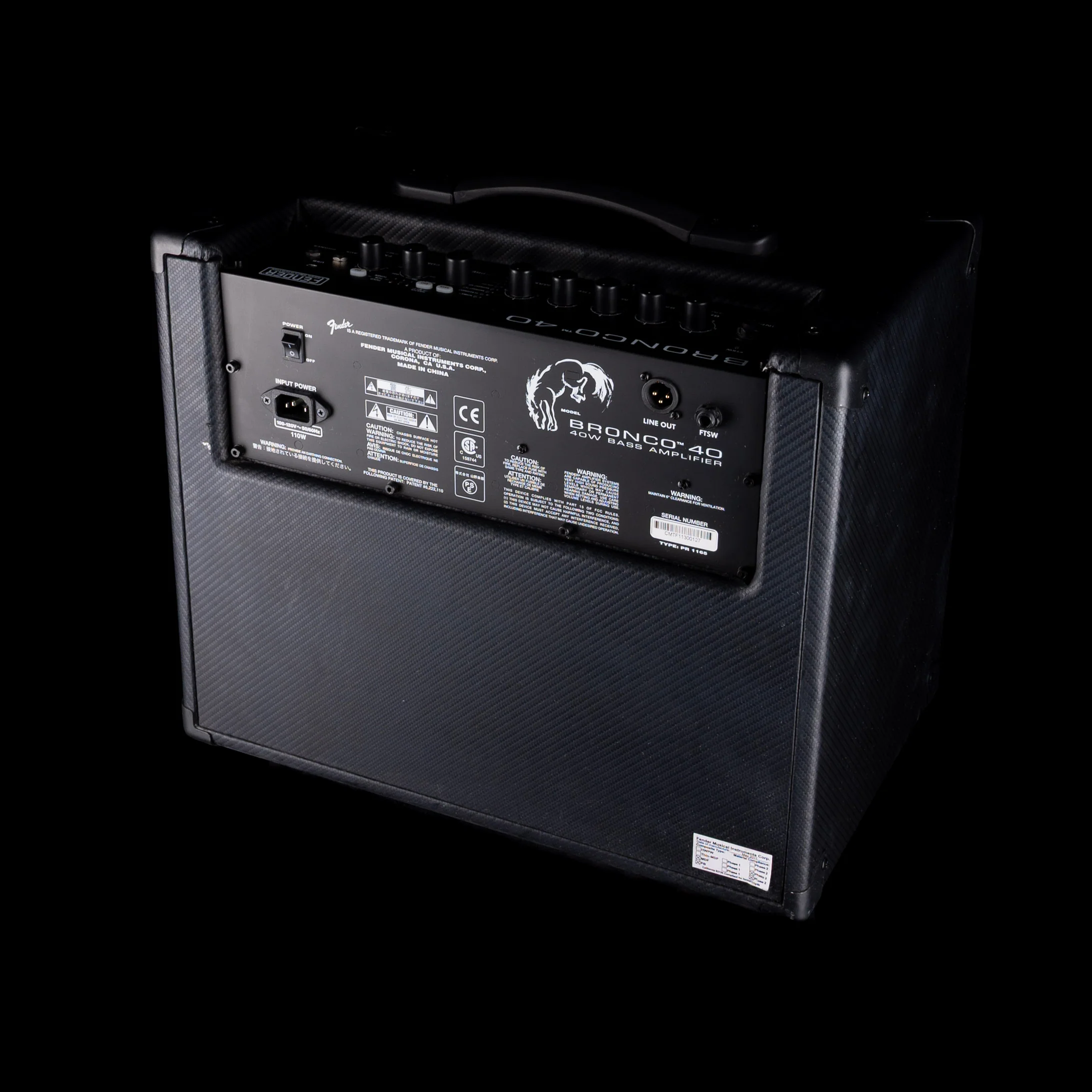 Used Fender Bronco 40 Bass Amp Combo - Image 10