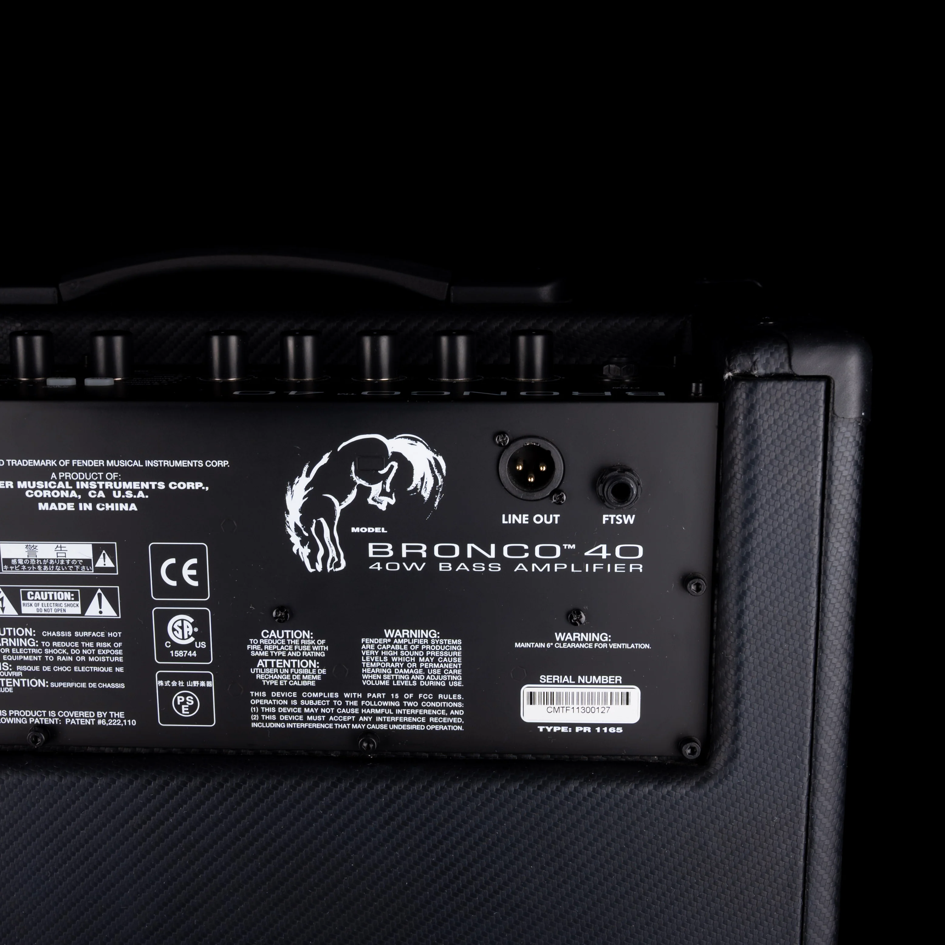 Used Fender Bronco 40 Bass Amp Combo - Image 9