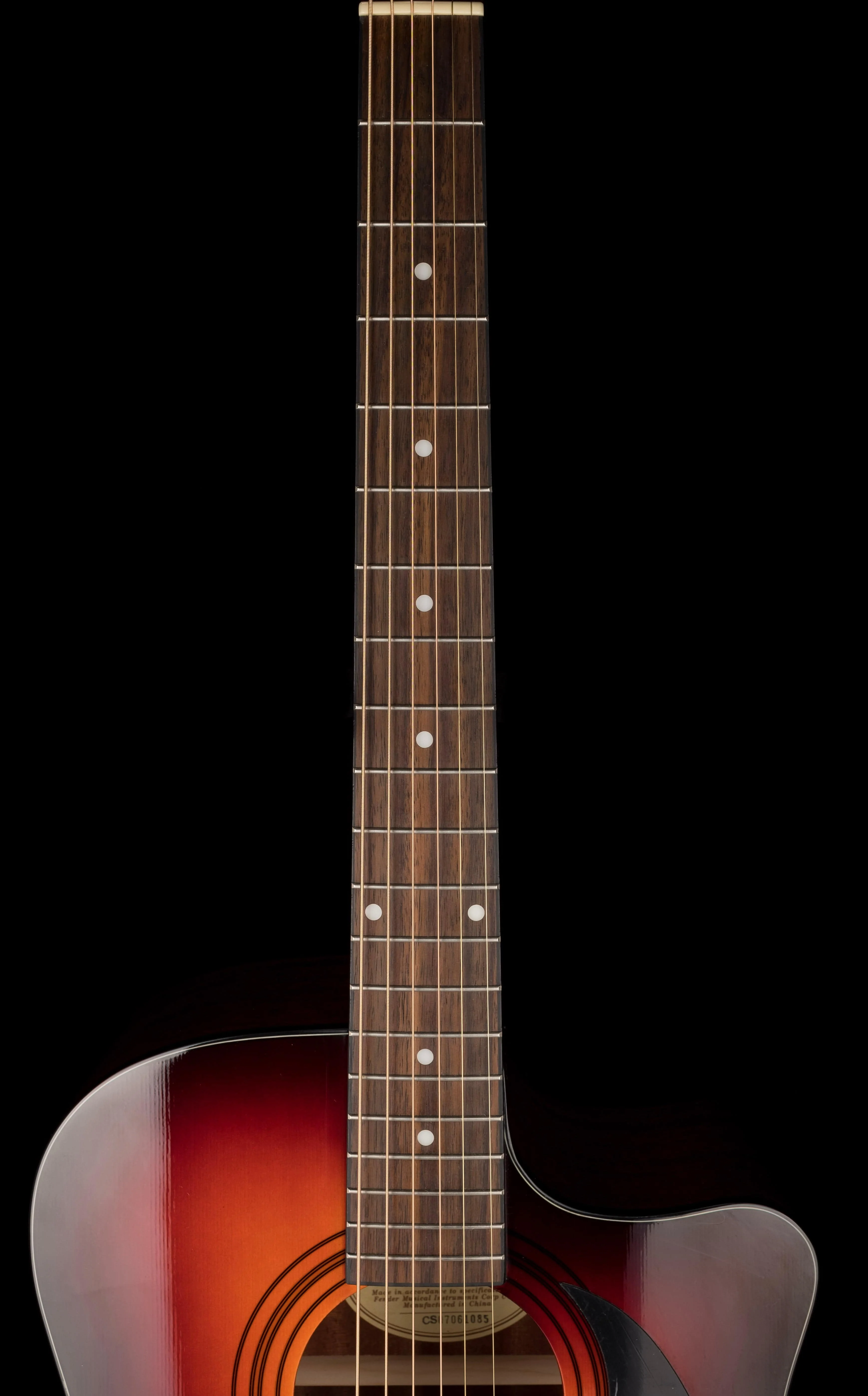 Used Fender CD-60SCE Sunburst with Case - Image 9