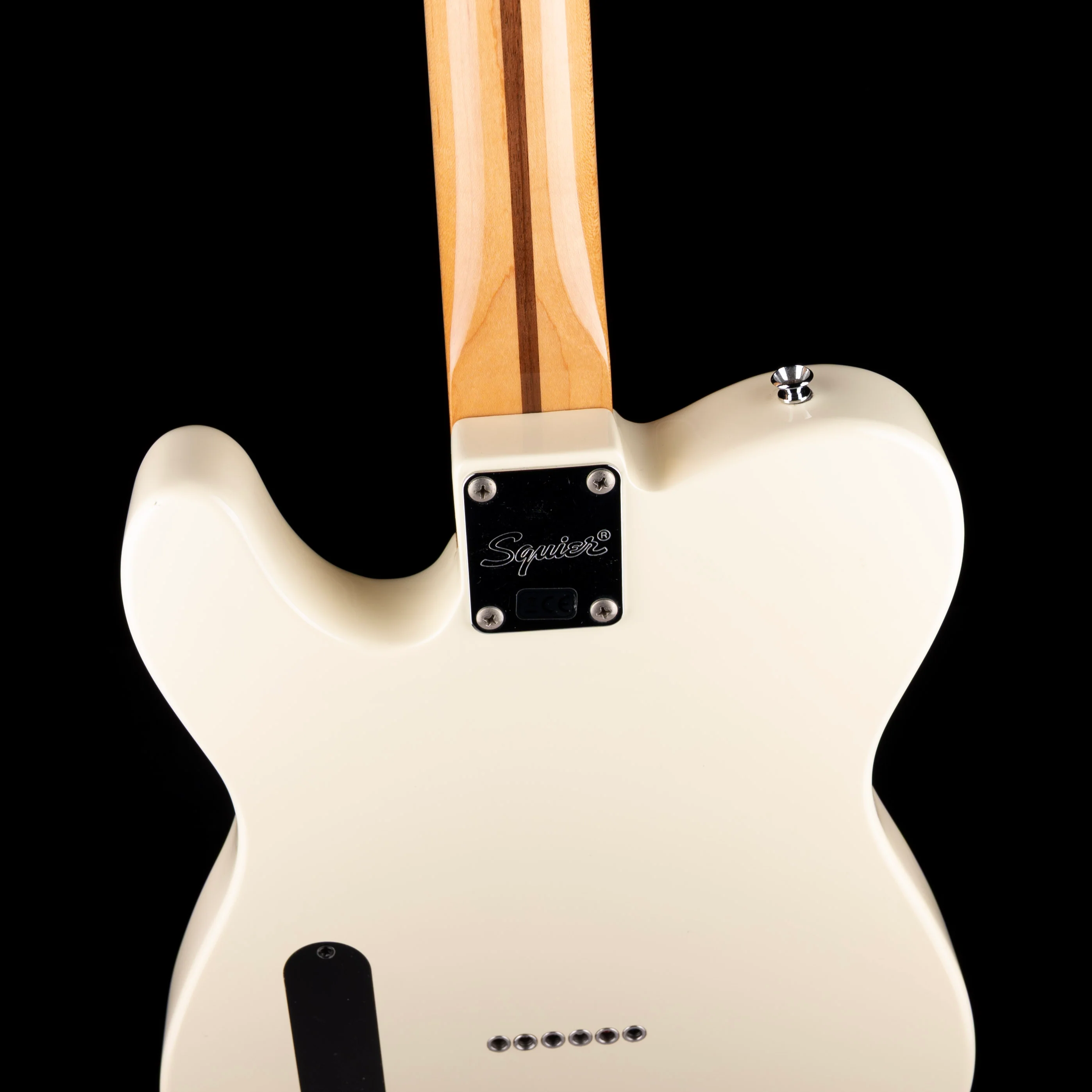 Used Fender Custom Built Sub-Sonic Cabronita Telecaster Thinline Baritone Olympic White - Image 11