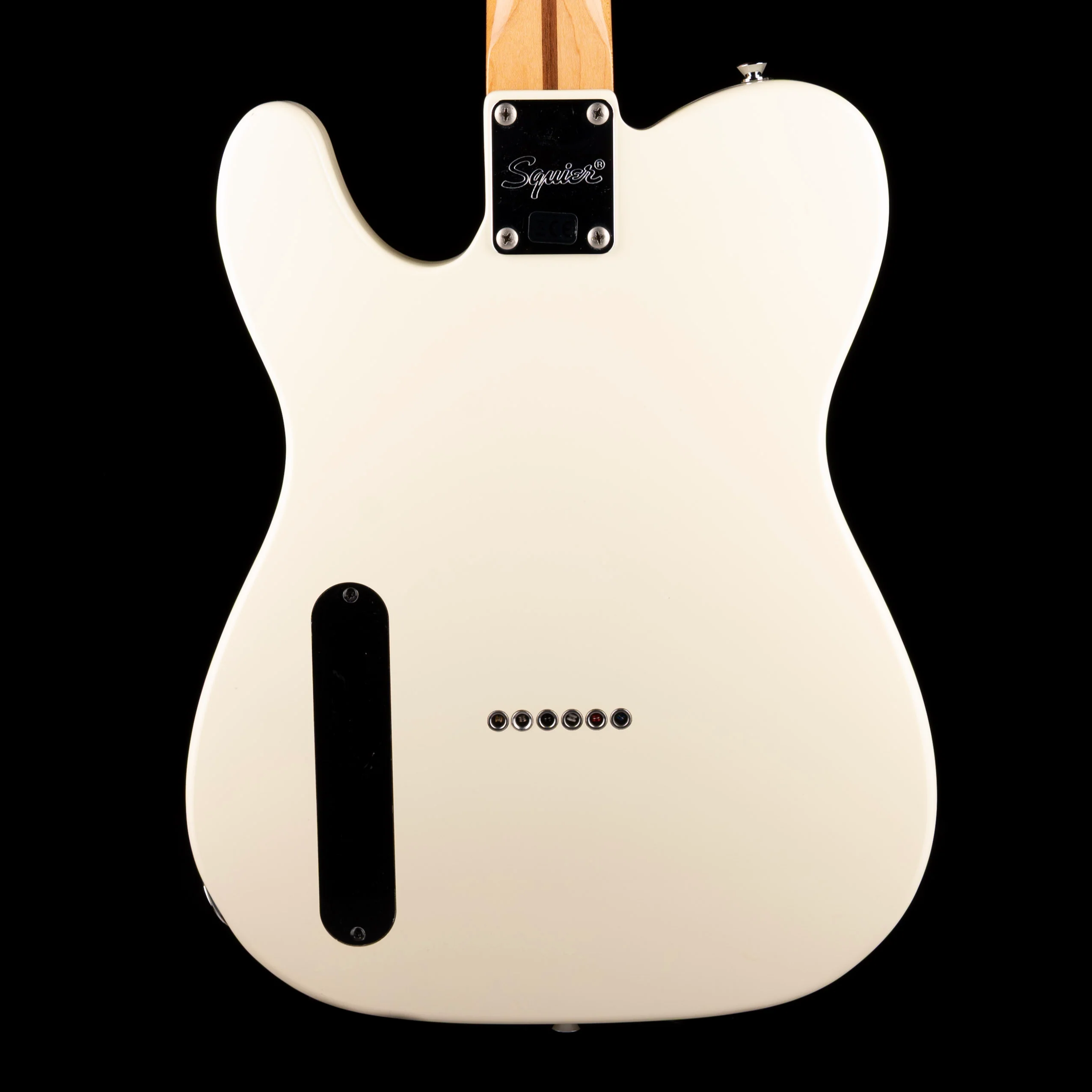 Used Fender Custom Built Sub-Sonic Cabronita Telecaster Thinline Baritone Olympic White - Image 9