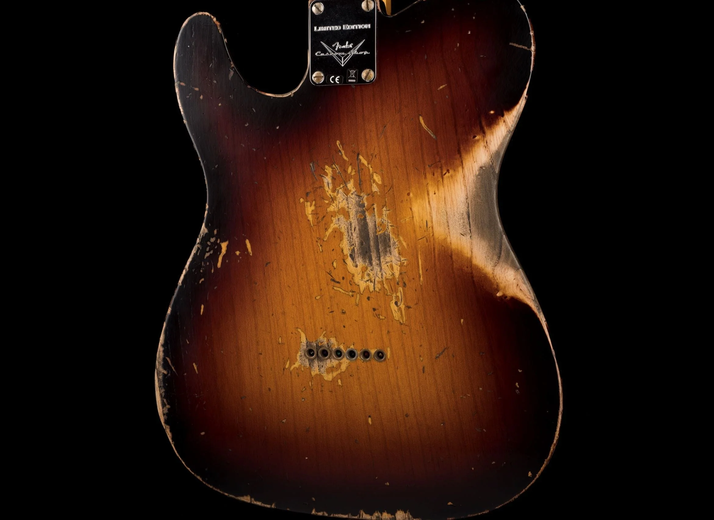 Used Fender Custom Shop Limited Edition 1951 Telecaster HS Heavy Relic Wide Fade 2-Tone Sunburst with OHSC - Image 15