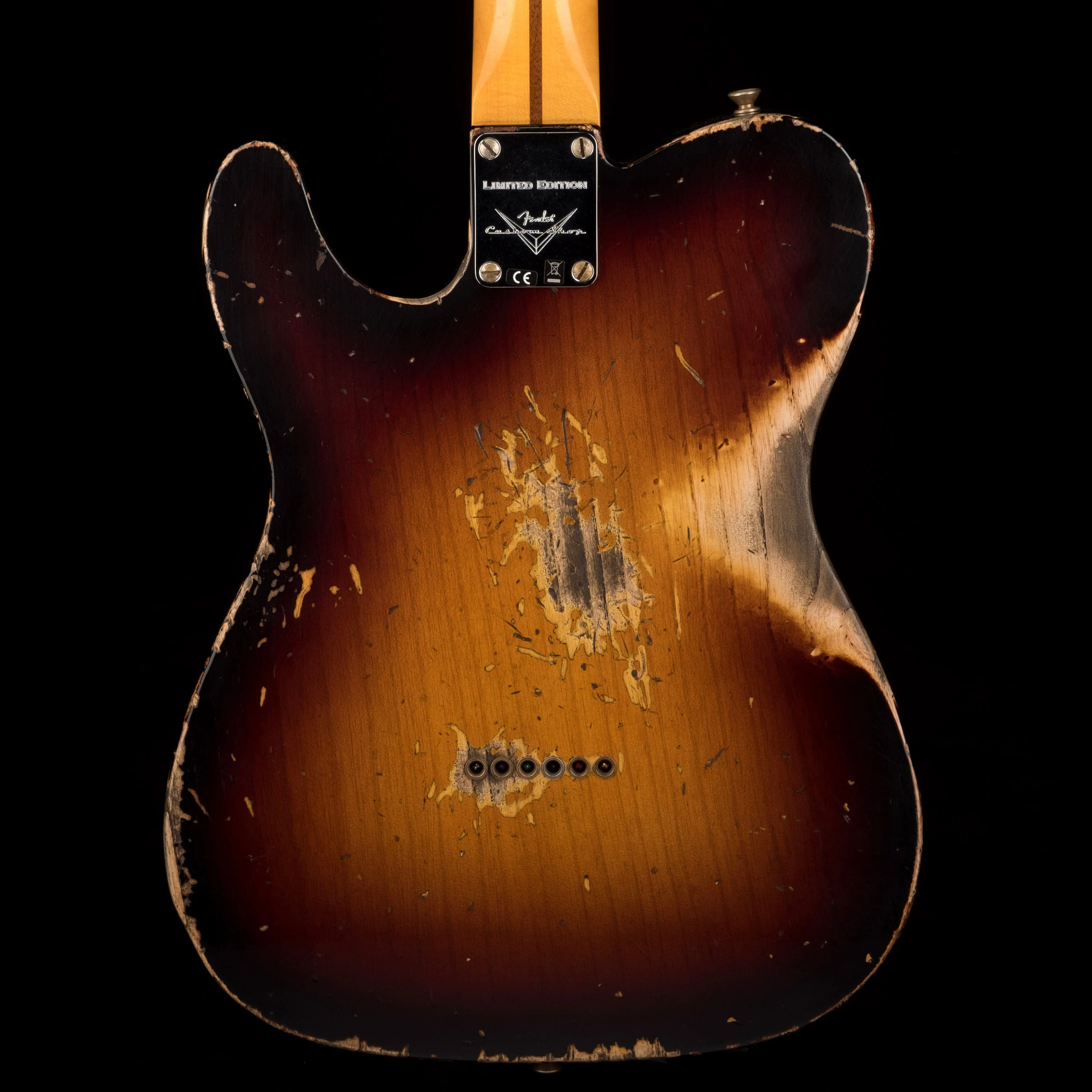 Used Fender Custom Shop Limited Edition 1951 Telecaster HS Heavy Relic Wide Fade 2-Tone Sunburst with OHSC - Image 19