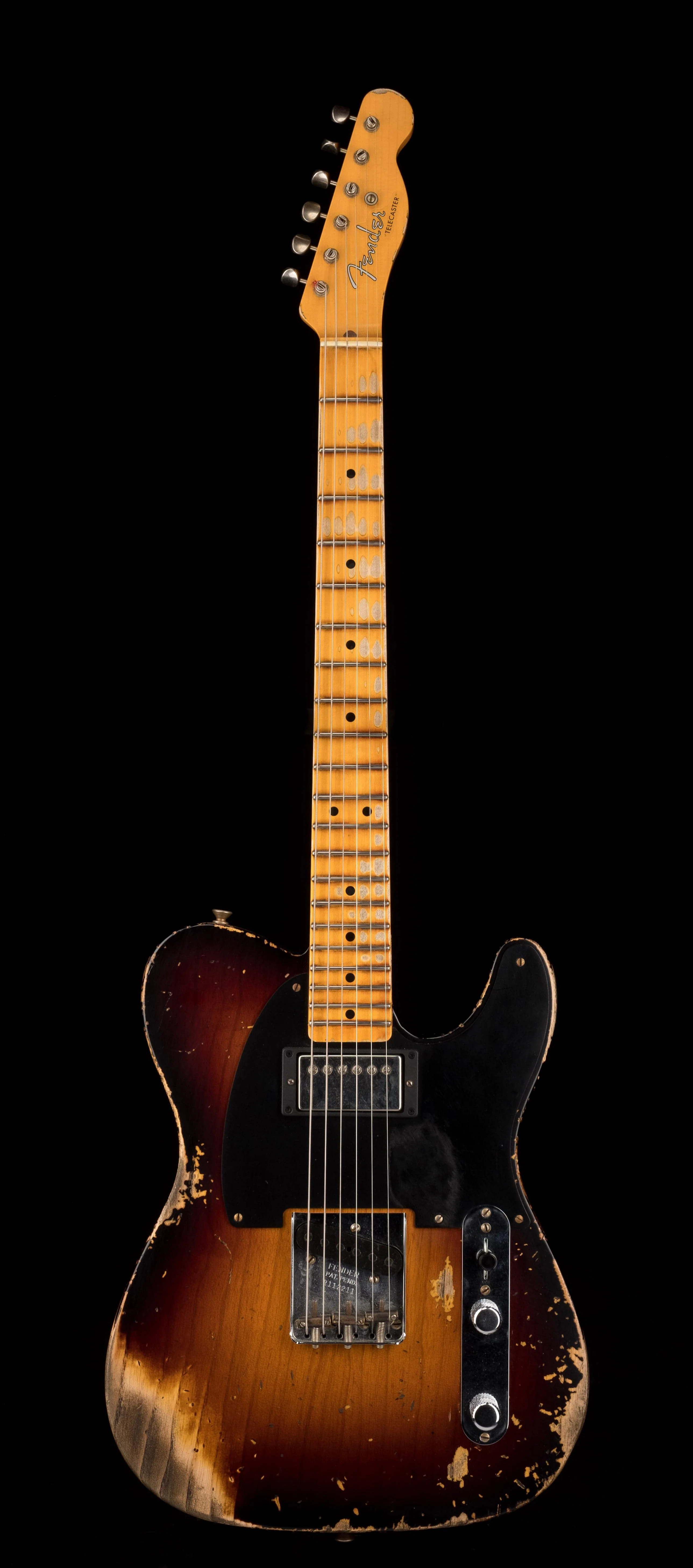 Used Fender Custom Shop Limited Edition 1951 Telecaster HS Heavy Relic Wide Fade 2-Tone Sunburst with OHSC - Image 2