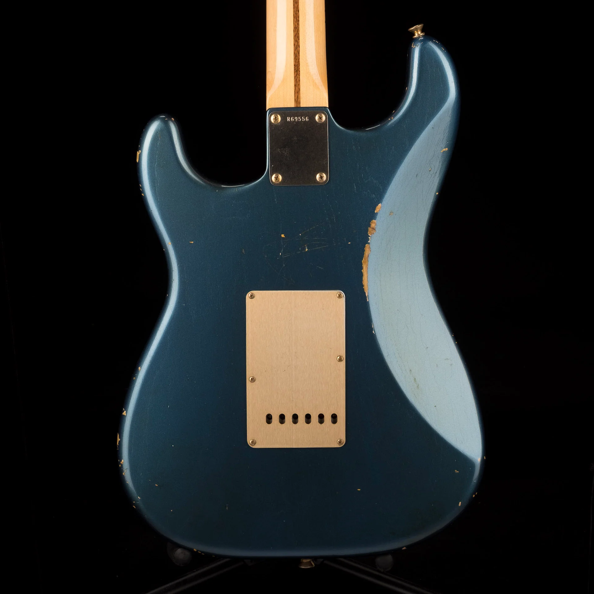 Pre Owned 2013 Fender Custom Shop 1956 Stratocaster Relic Aged Lake Placid Blue With OHSC - Image 11