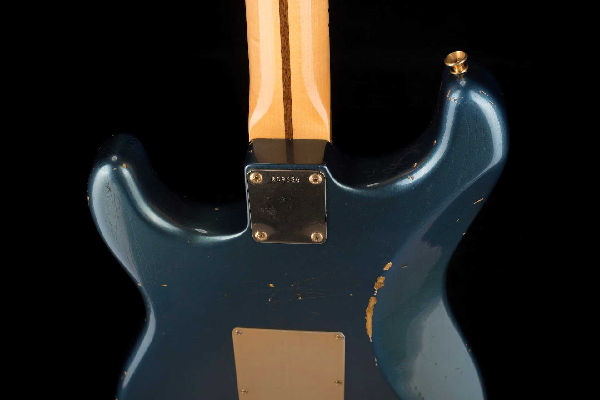 Pre Owned 2013 Fender Custom Shop 1956 Stratocaster Relic Aged Lake Placid Blue With OHSC - Image 13