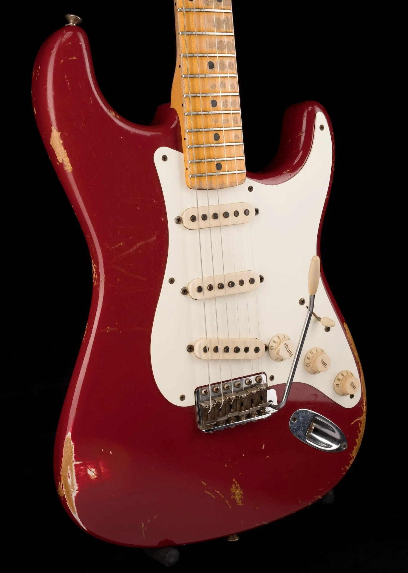 Used Fender Custom Shop 1957 Stratocaster Heavy Relic Dakota Red with OHSC - Image 11