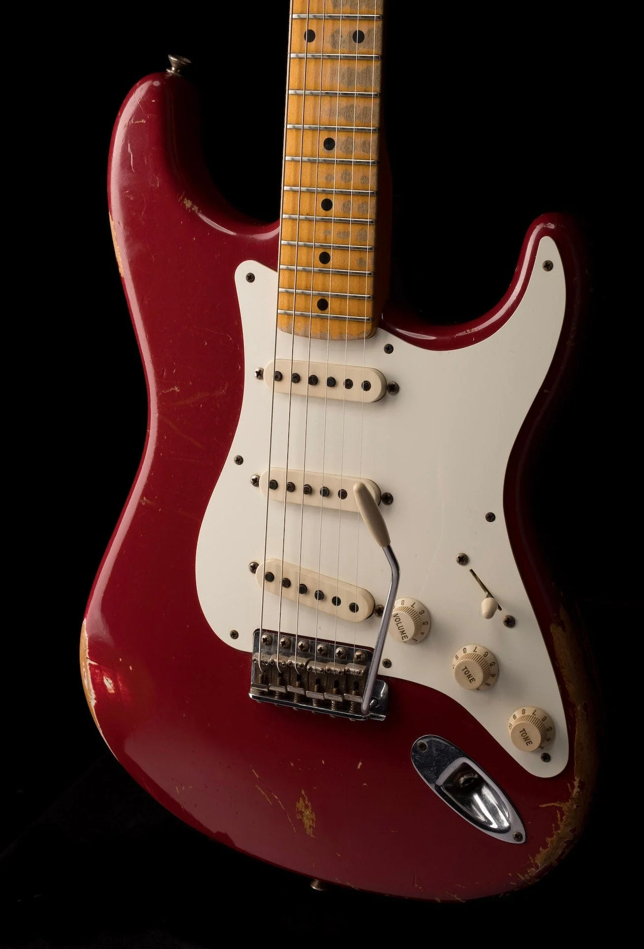 Used Fender Custom Shop 1957 Stratocaster Heavy Relic Dakota Red with OHSC - Image 12