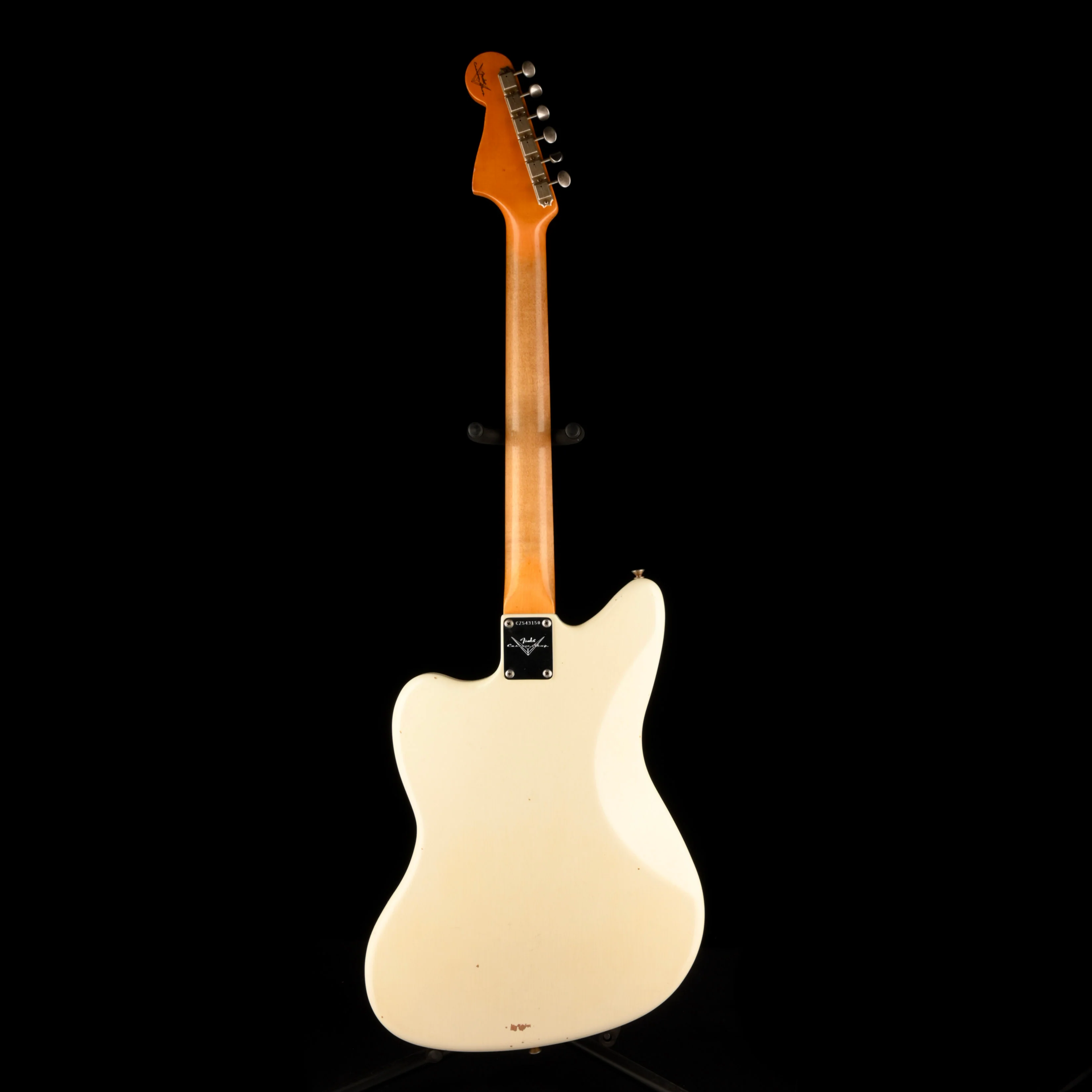 Used Fender Custom Shop 1959 Jazzmaster Journeyman Relic Aged Olympic White OHSC - Image 10