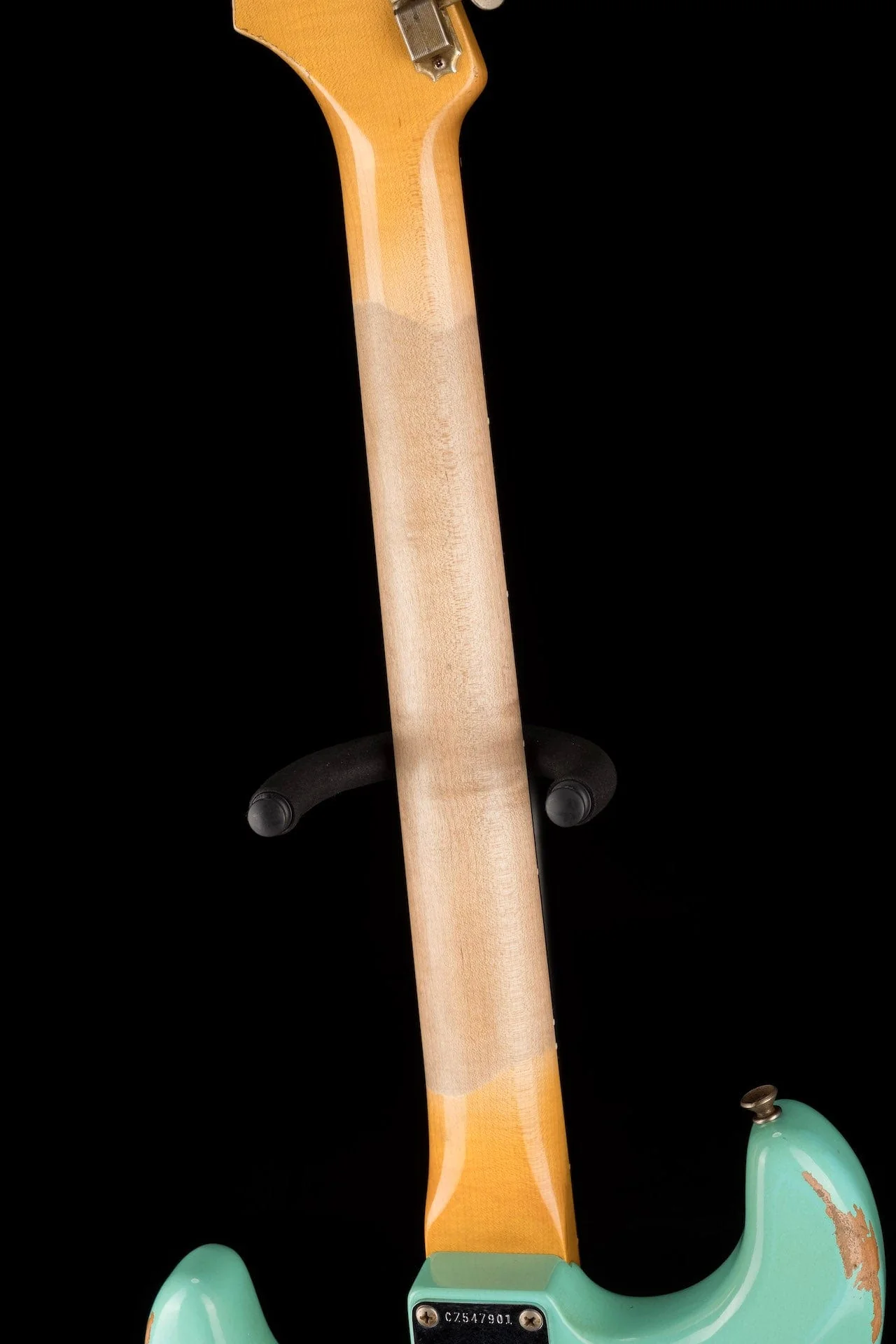 Used Fender Custom Shop 1960 Stratocaster Heavy Relic Faded Aged Foam Green with OHSC - Image 15
