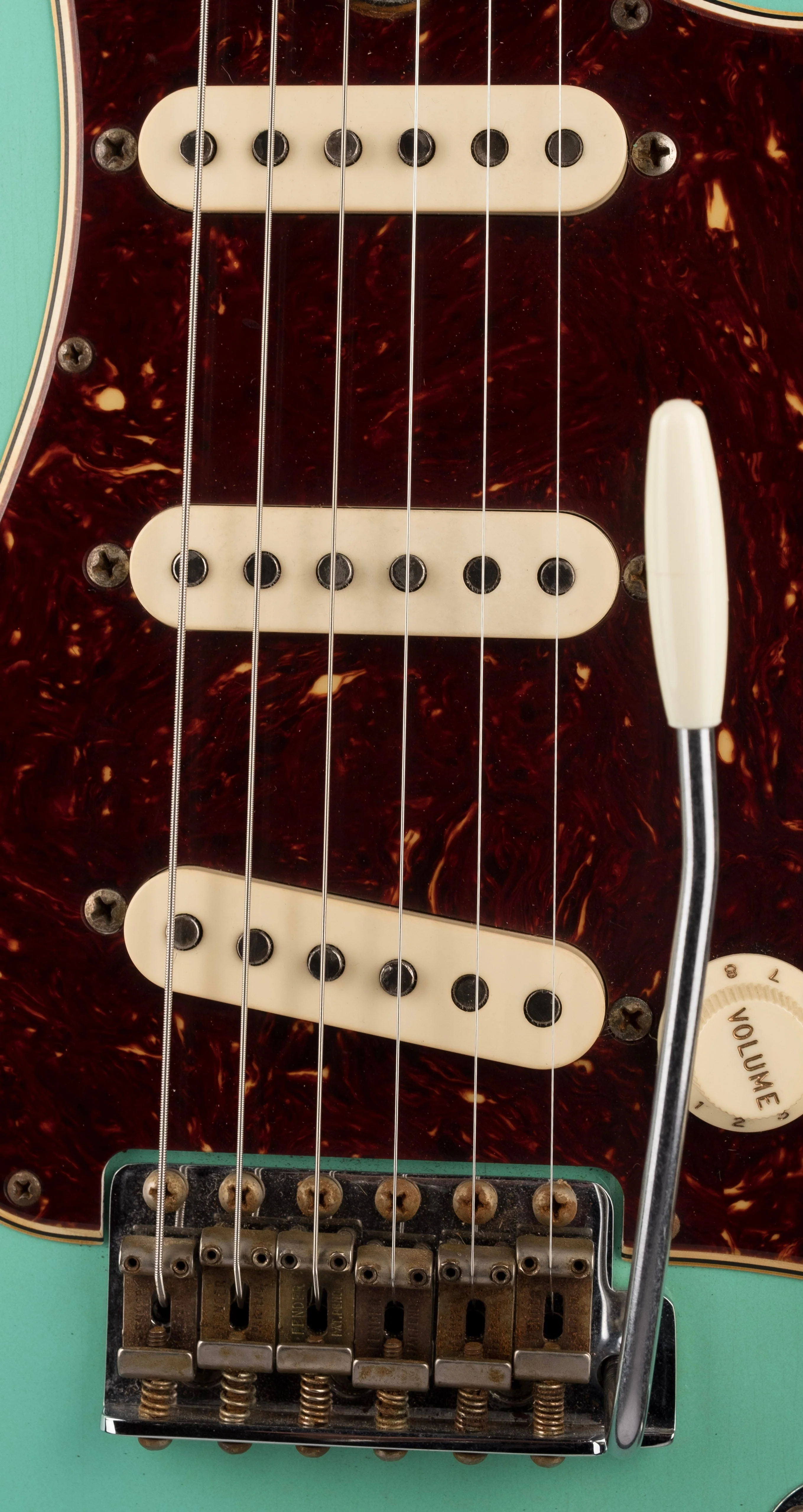 Used Fender Custom Shop 1960 Stratocaster Heavy Relic Faded Aged Foam Green with OHSC - Image 7