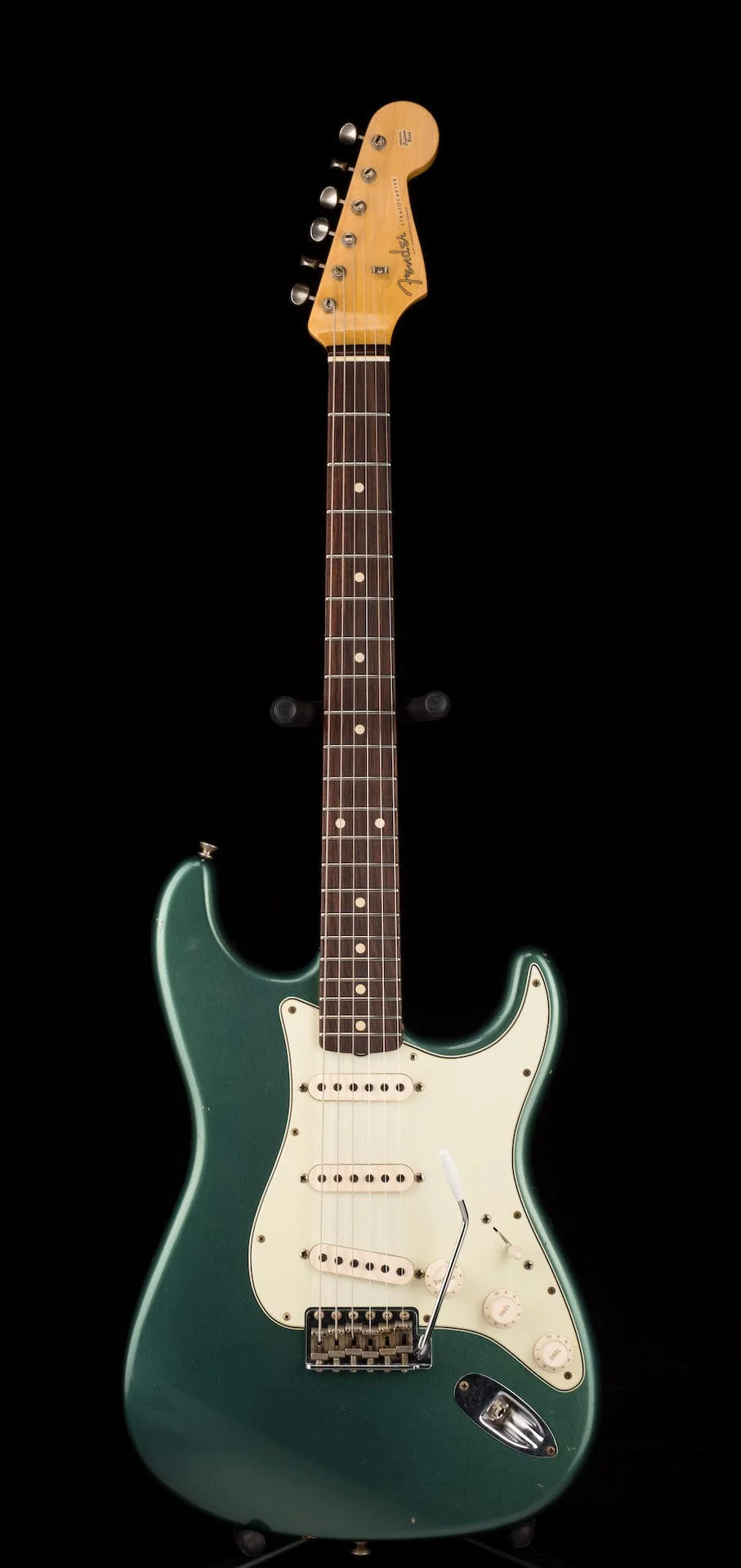 Used 2020 Fender Custom Shop 1960 Stratocaster Journeyman Relic Sherwood Green w OHSC - Image 2