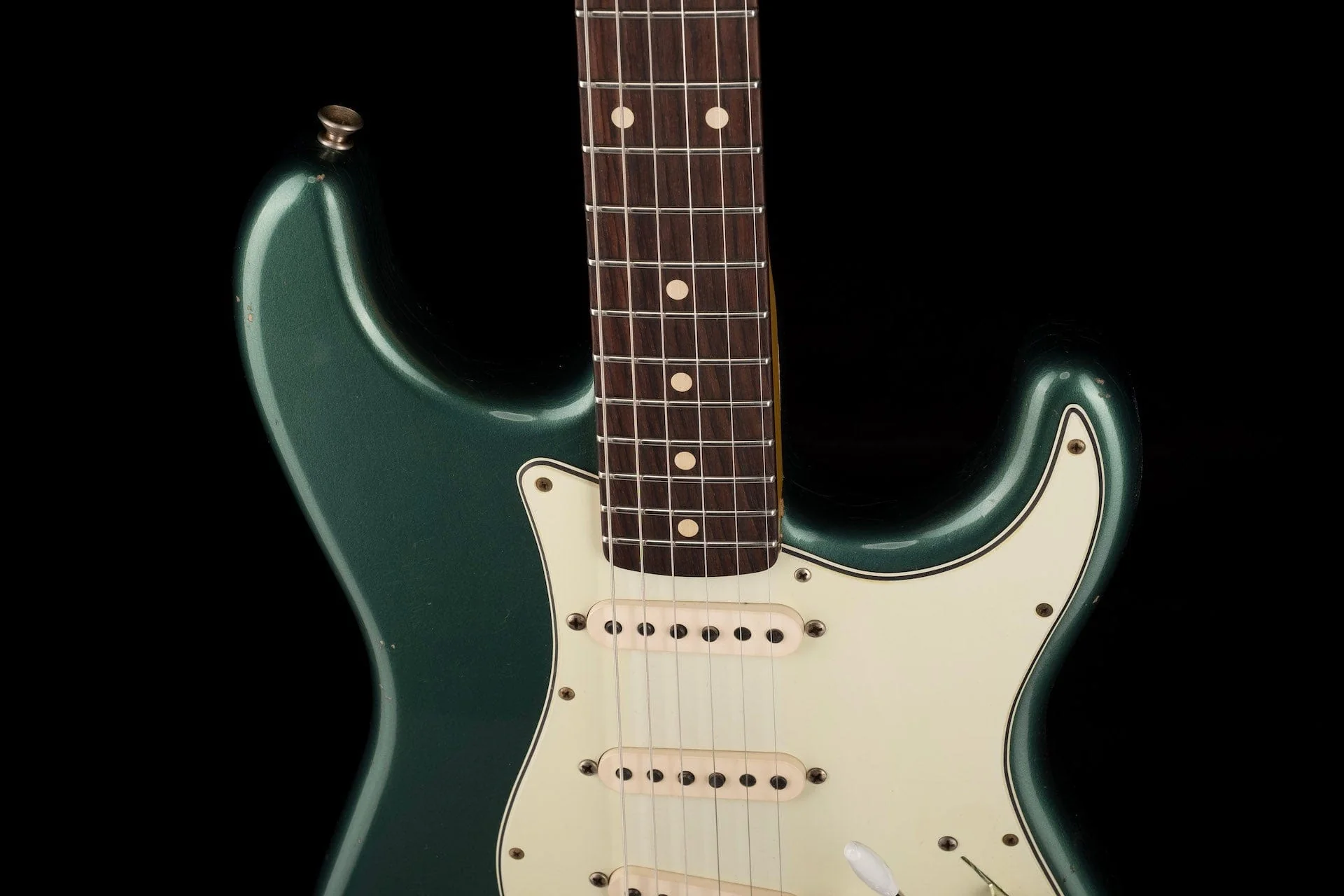 Used 2020 Fender Custom Shop 1960 Stratocaster Journeyman Relic Sherwood Green w OHSC - Image 3