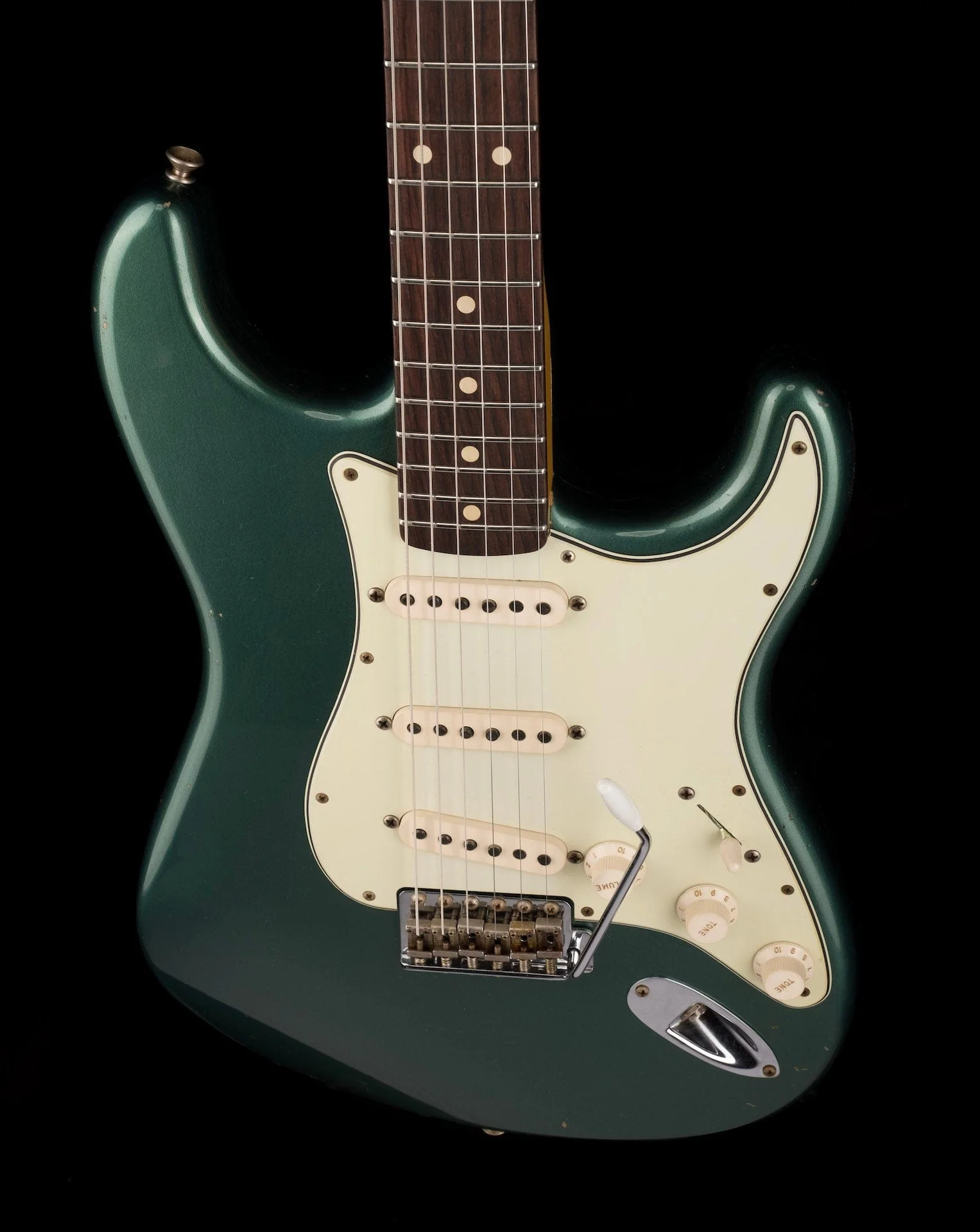 Used 2020 Fender Custom Shop 1960 Stratocaster Journeyman Relic Sherwood Green w OHSC - Image 4