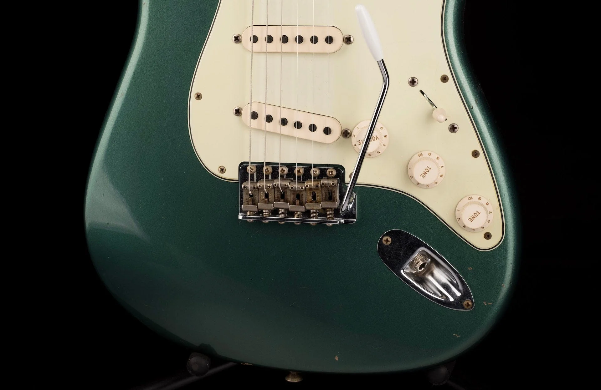 Used 2020 Fender Custom Shop 1960 Stratocaster Journeyman Relic Sherwood Green w OHSC - Image 5